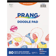 Doodle Pad, White, 9" x 12", 80 Sheets