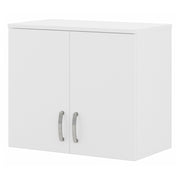 Bush Business Furniture Universal Wall Cabinet with Doors and Shelves in White - 28.35" Width x 15.51" Depth x 24.17" Height