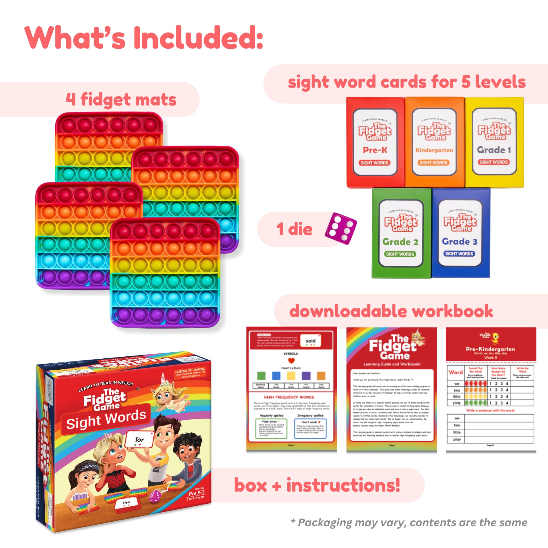 Sight Words Educational Game