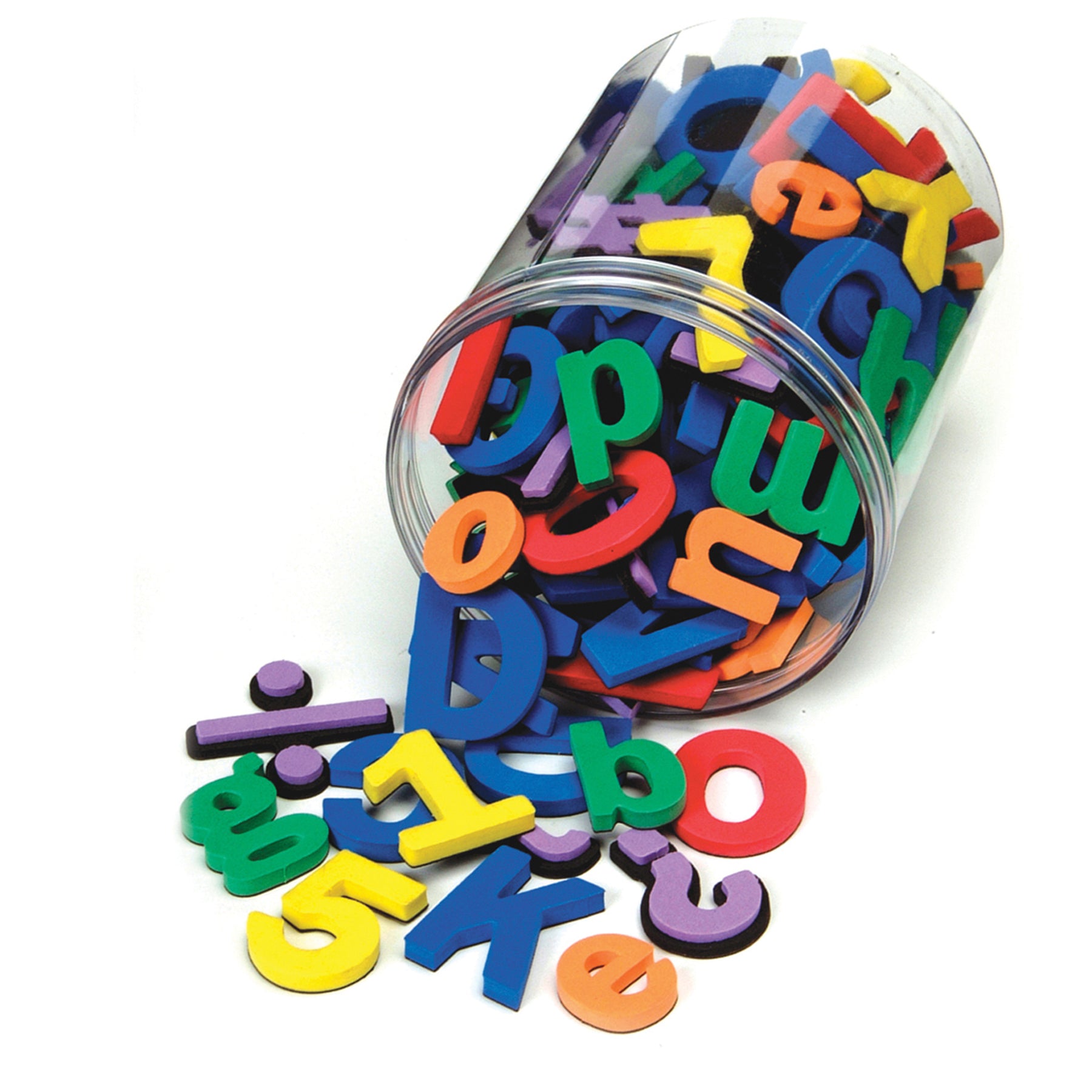 Magnetic Letters, Numbers & Symbols, Assorted Colors & Sizes, 130 Pieces