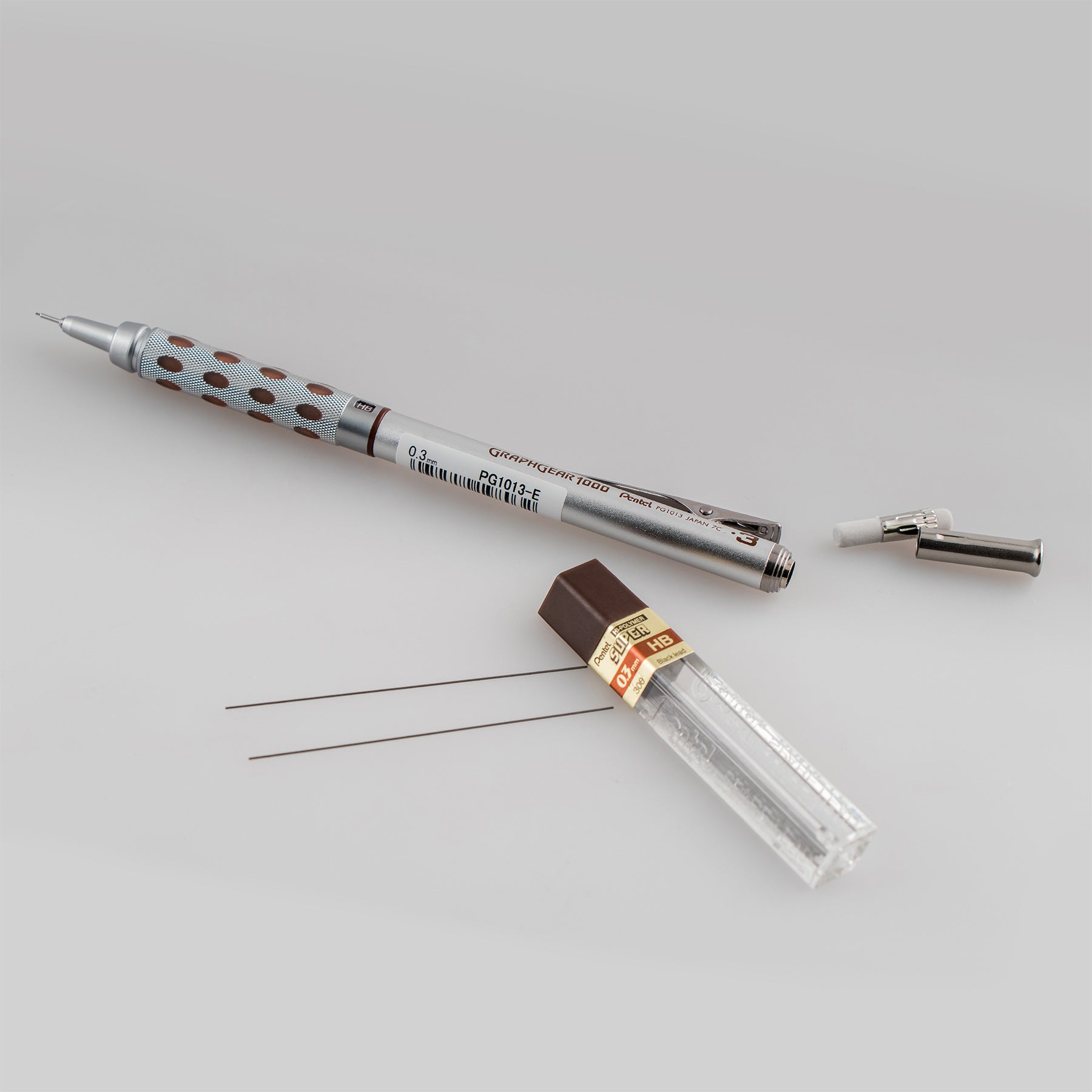 GraphGear 1000 Automatic Drafting Pencil (0.3mm), Brown Accents
