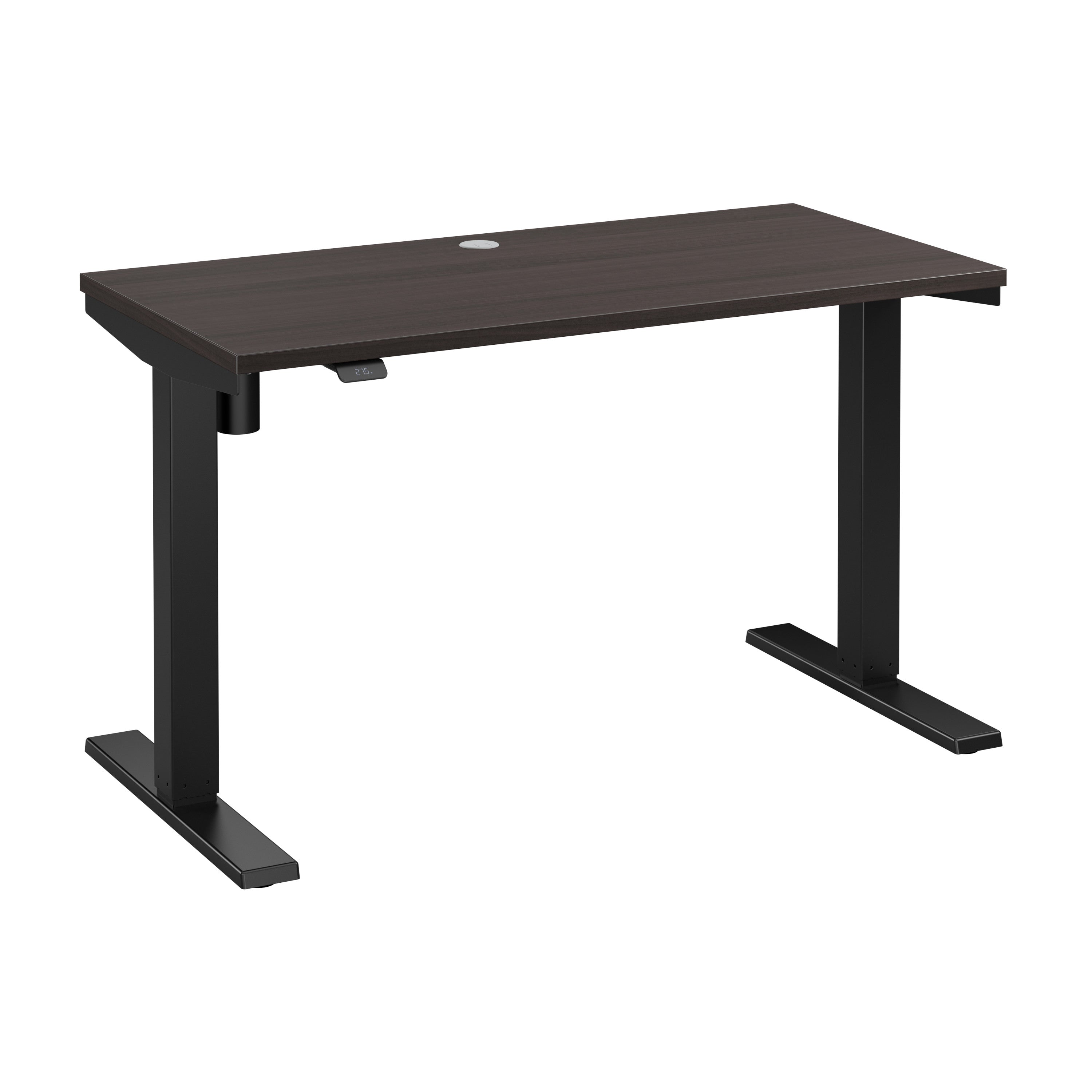 Bush Business Furniture Move 40 Series 48W x 24D Electric Height Adjustable Standing Desk in Storm Gray with Black Base - 47.6" Width x 23.35" Depth x 28.17" Height