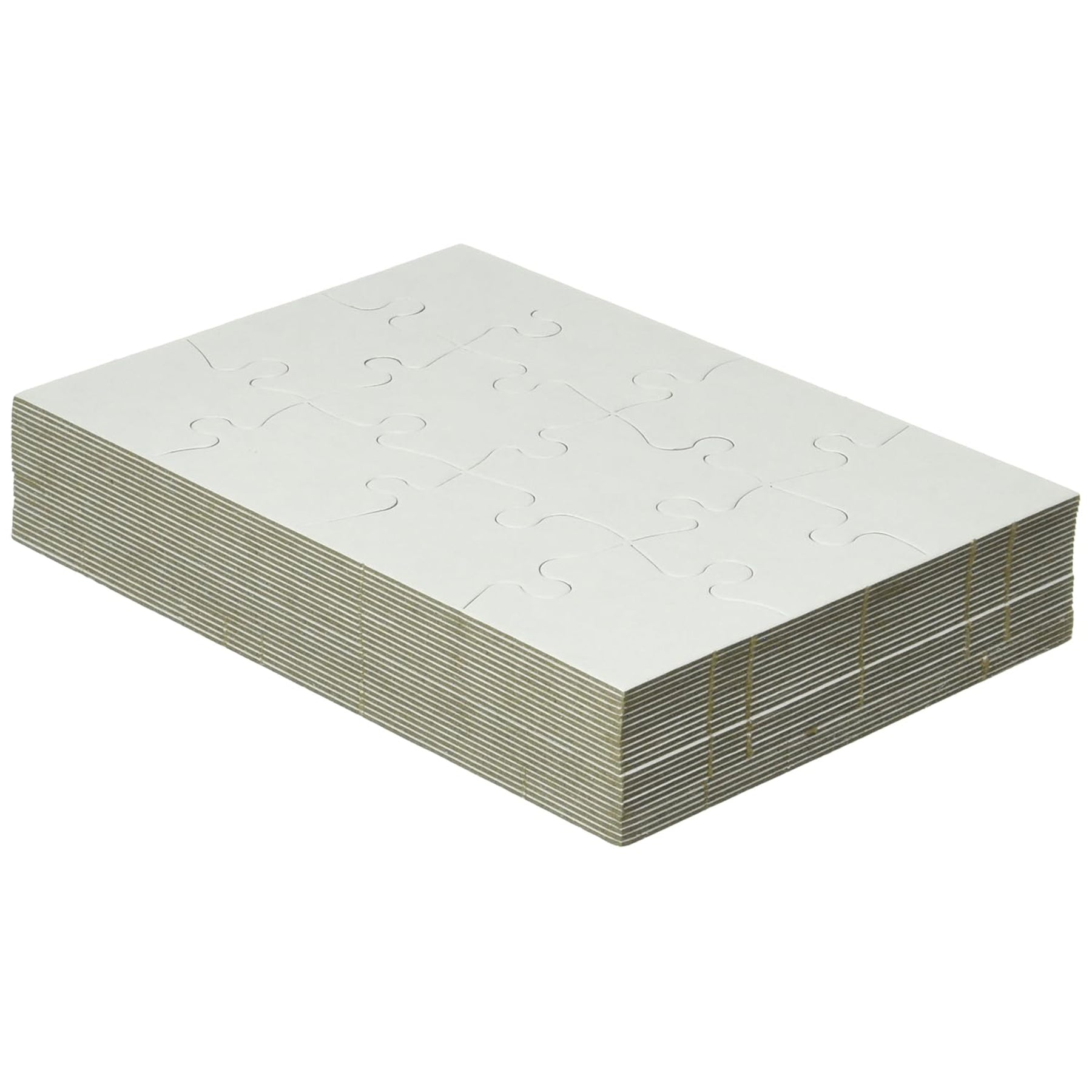 Blank Puzzle - 12pcs, 5.5"x8", 24 puzzles *(12MB24W)