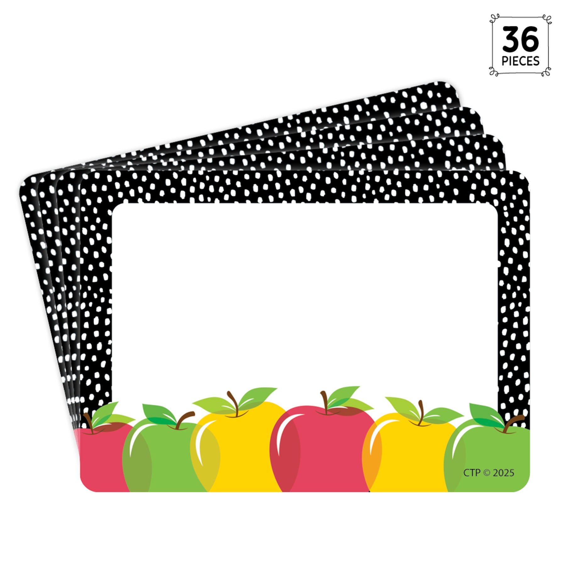 Apple Time Labels, Pack of 36