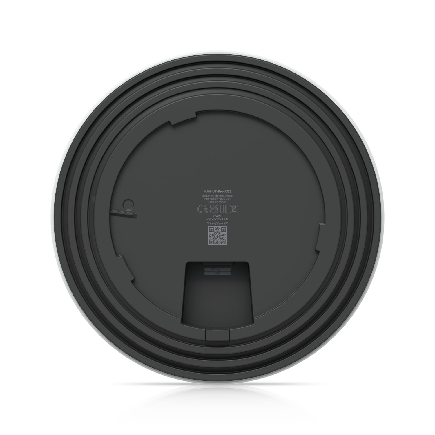 Ubiquiti Networks U7 Pro XGS, Ceiling-mounted 8-stream WiFi 7 Access Point, Black (U7-Pro-XGS-B)
