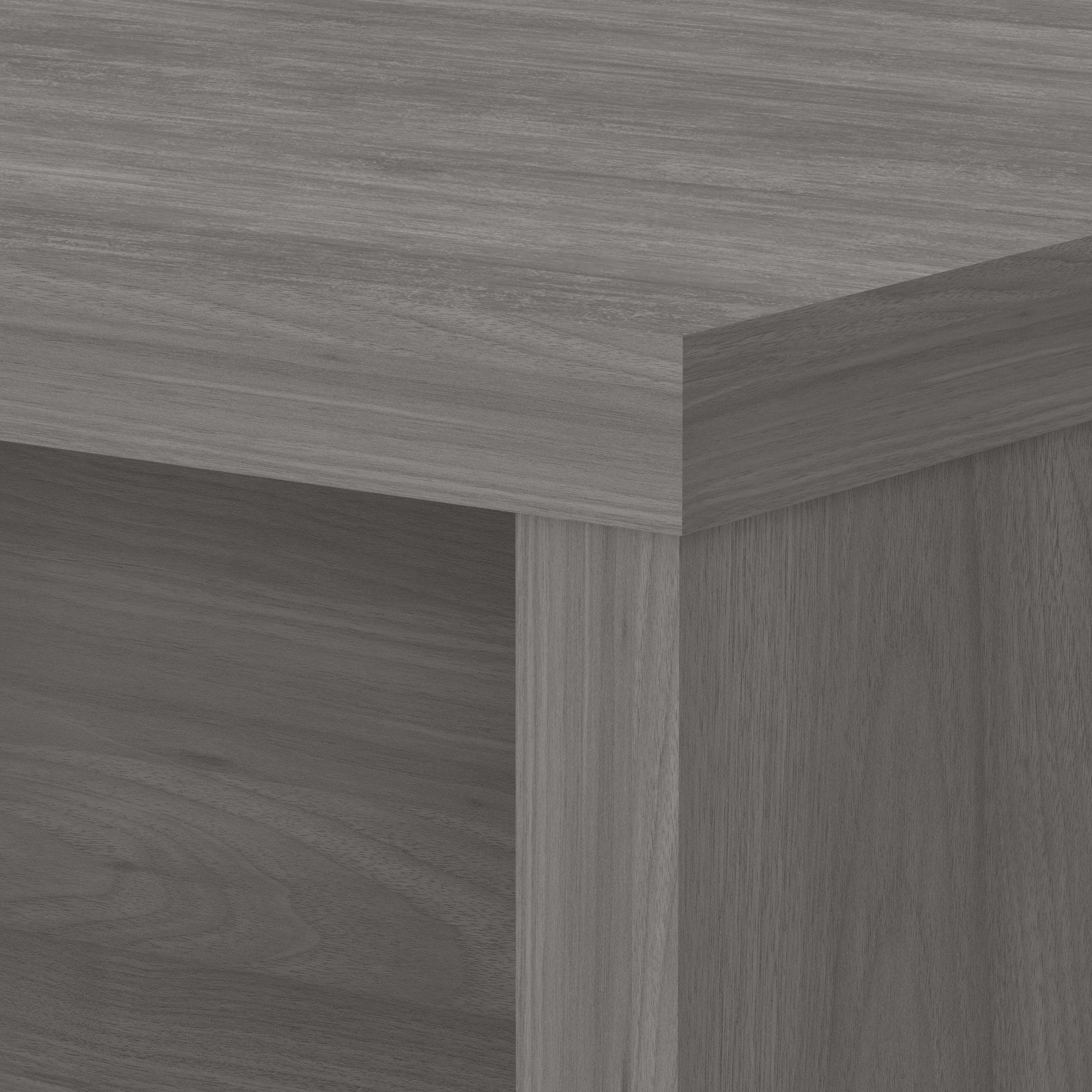 Bush Business Furniture Echo L Shaped Desk in Modern Gray - 60" Width x 59.84" Depth x 30" Height