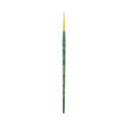 Lauren Round Brush, Synthetic Bristles, Short Handle Watercolor Paintbrush, Evergreen, Size 3/0, 1 Count