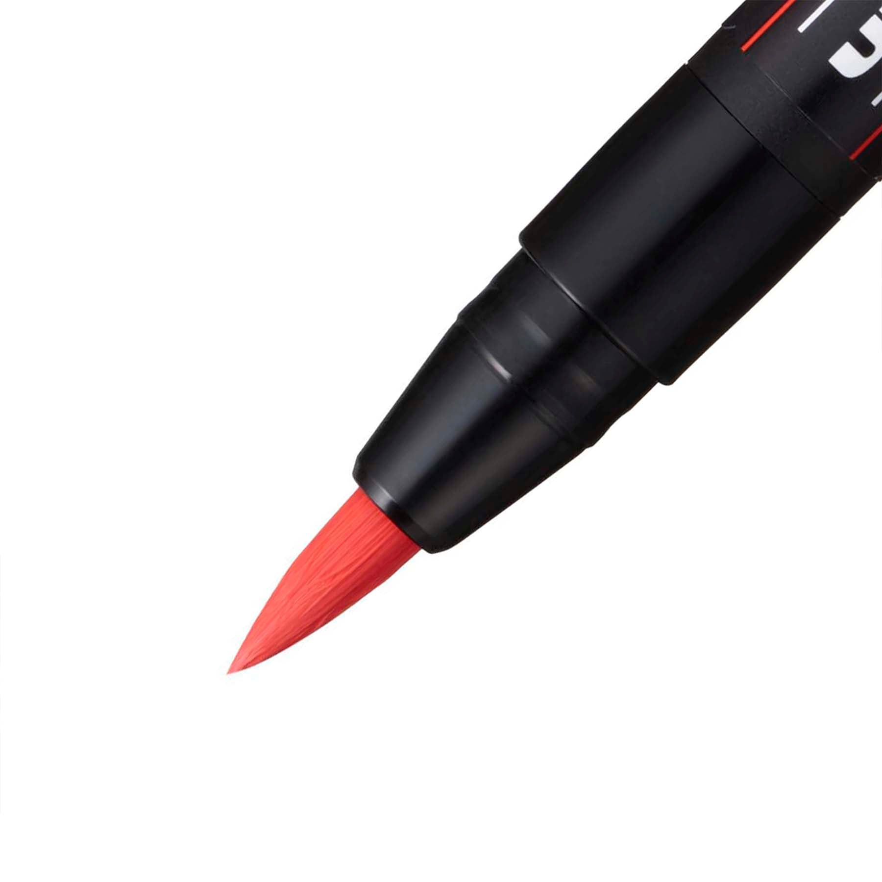 uni® POSCA PCF-350 Water-Based Paint Markers, Brush Tip (1-10mm), Red