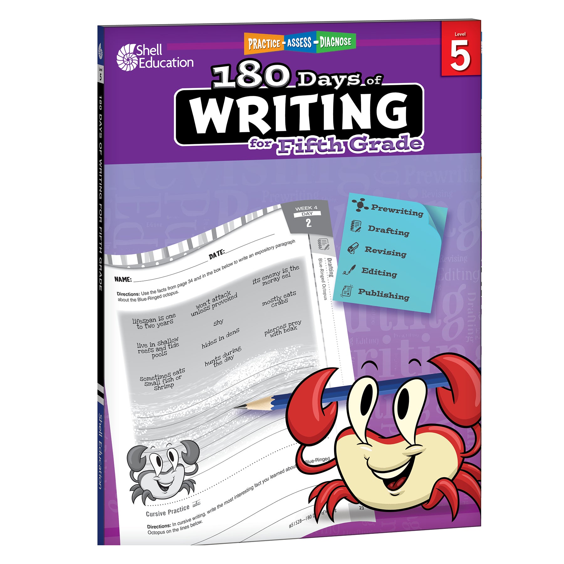 180 Days Writing, Spelling, & Cursive Grade 5: 3-Book Set