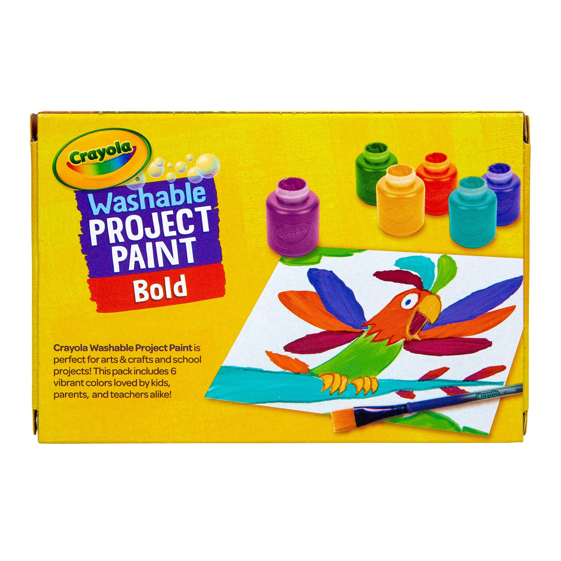 Washable Project Paint, Bold, 6 Colors