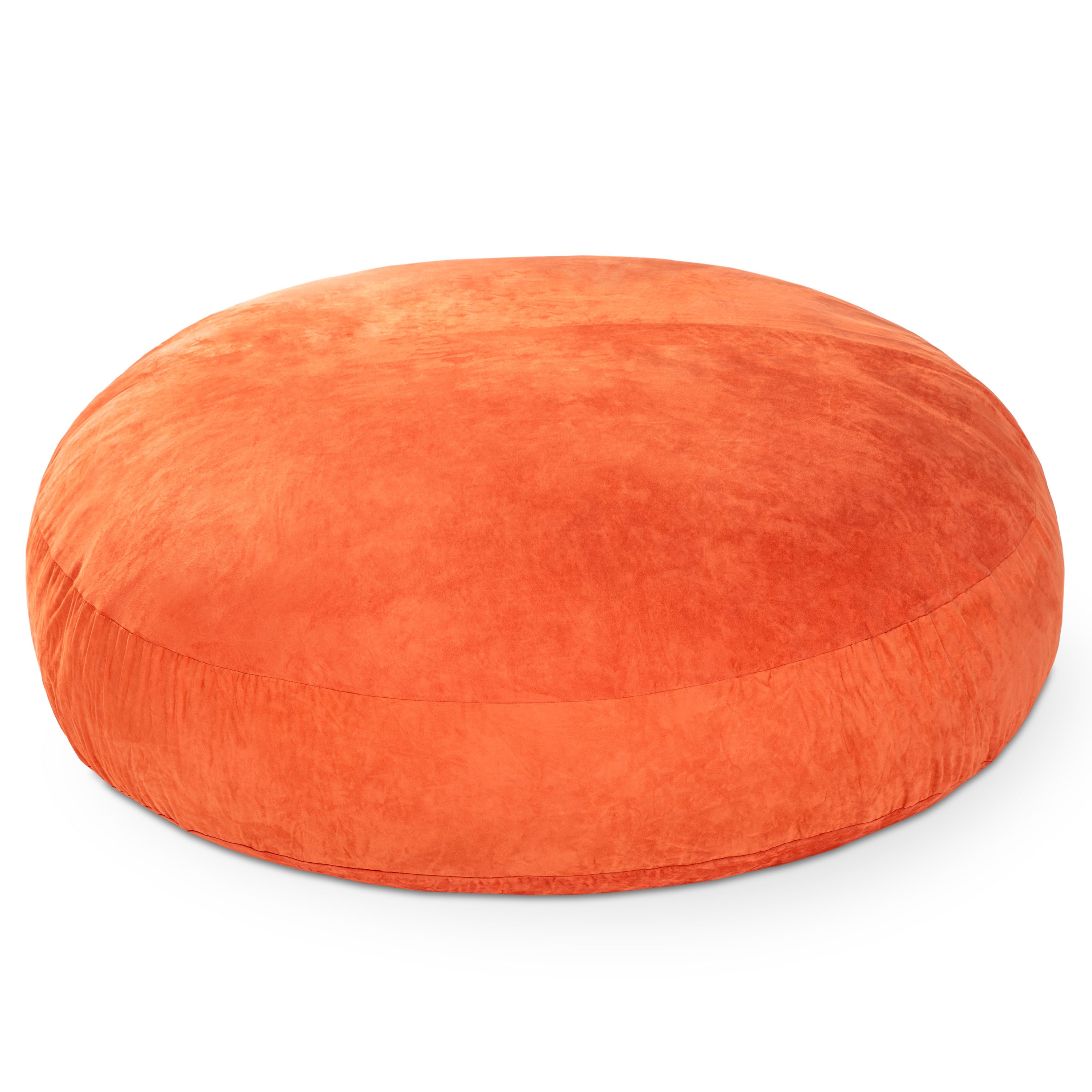 Jaxx 6 Foot Cocoon - 2-in-1 Convertible Bean Bag Bed & Large Bean Bag Chair for Adults, Mandarin