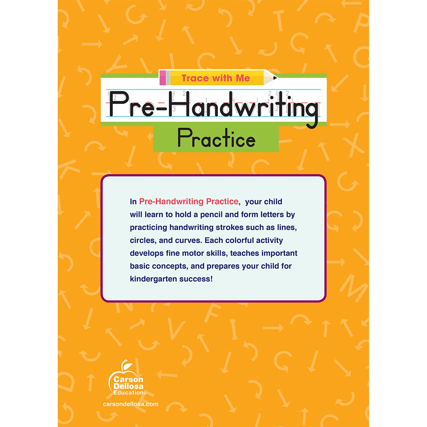 Pre-Handwriting Practice Activity Book, Grade Preschool-2