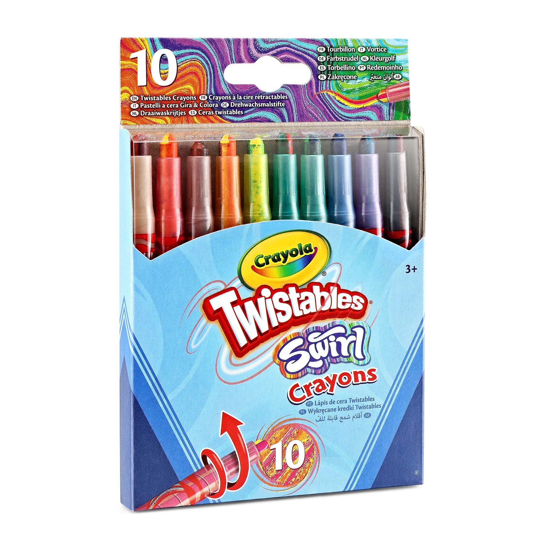 SWIRL Mini Twistable Crayons, 10 Count