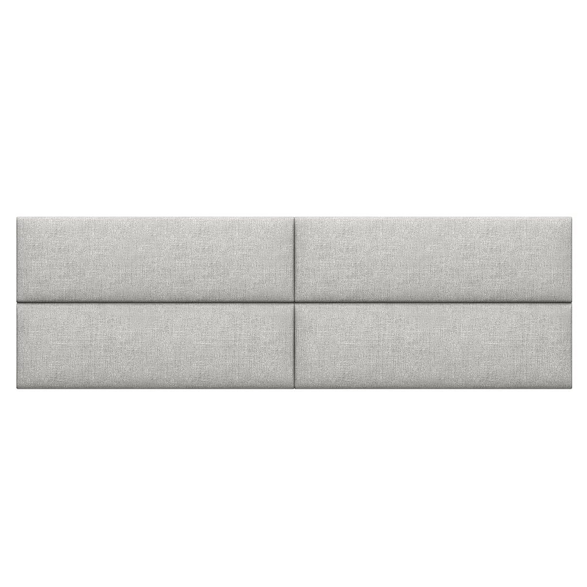 Jaxx Panelist Modern Padded Headboard – Set of 4 Wall Mounted Panels - King, Vino Red Microvelvet