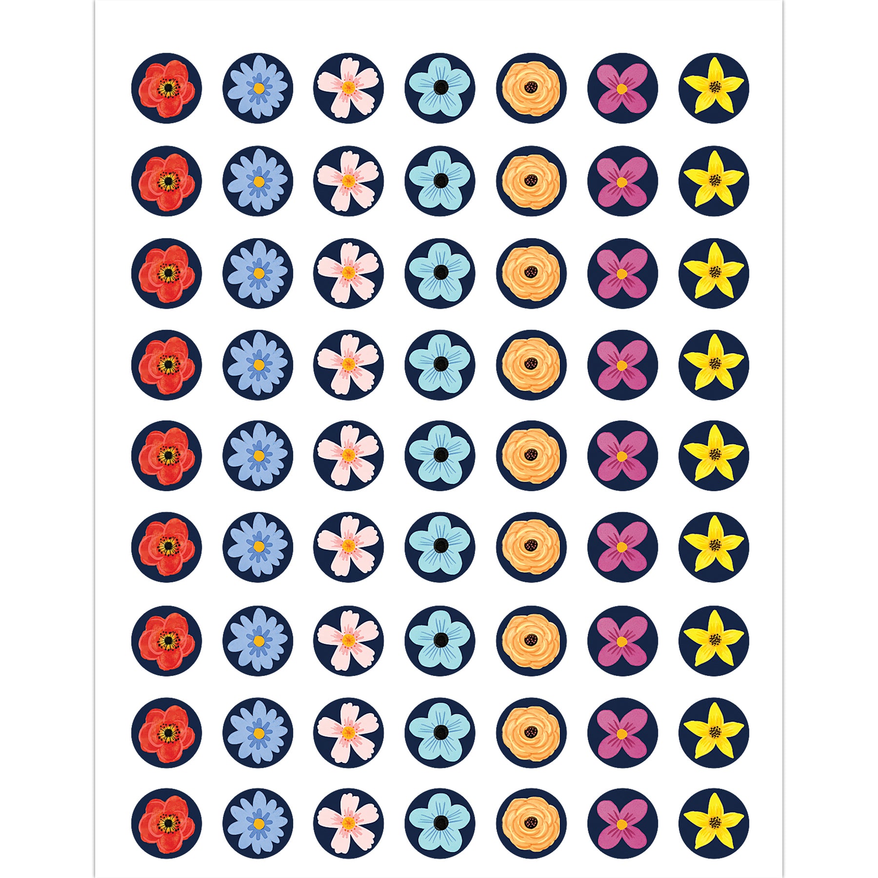Wildflowers Mini Stickers, Pack of 378