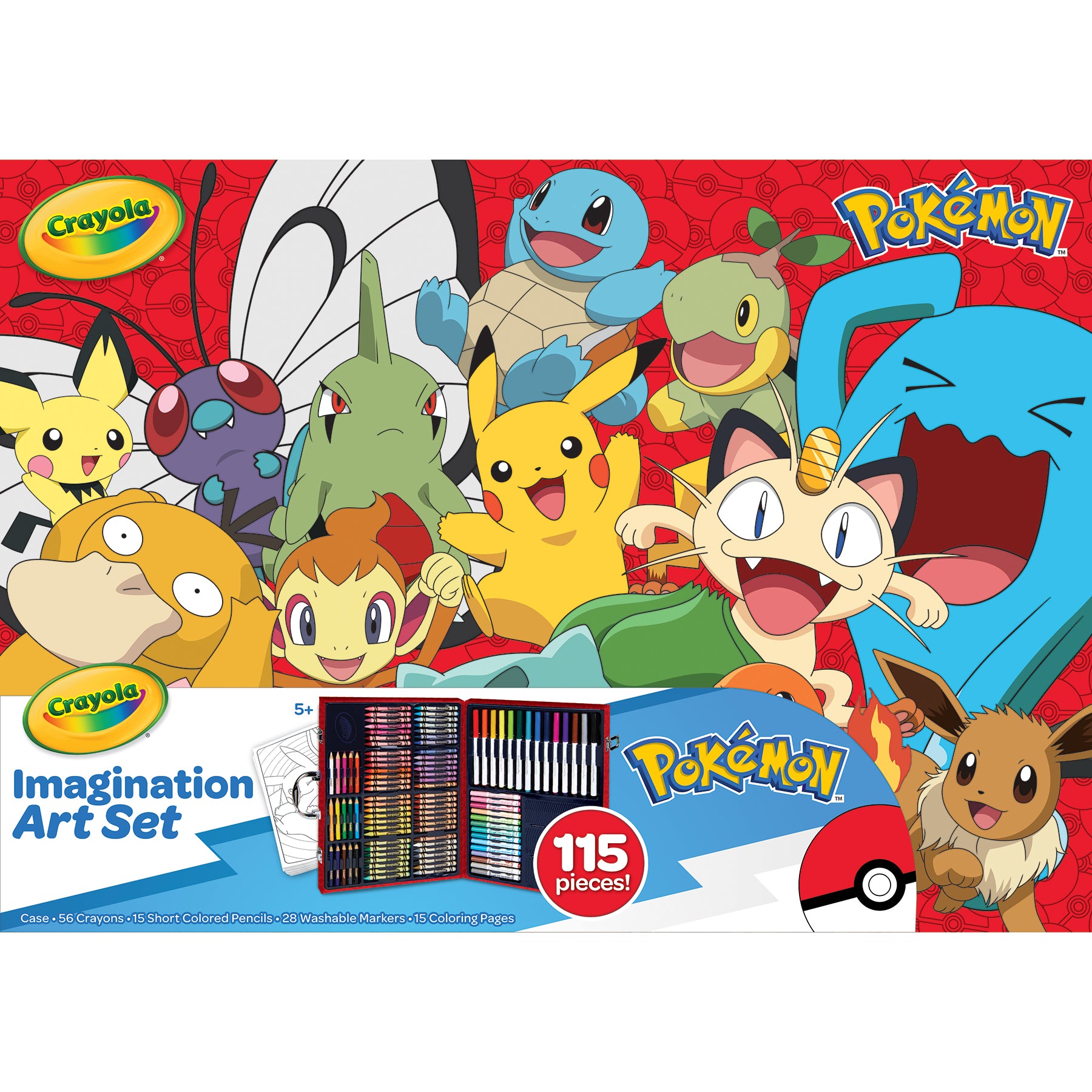 Imagination Art Set, Pokémon™, 115 Pieces