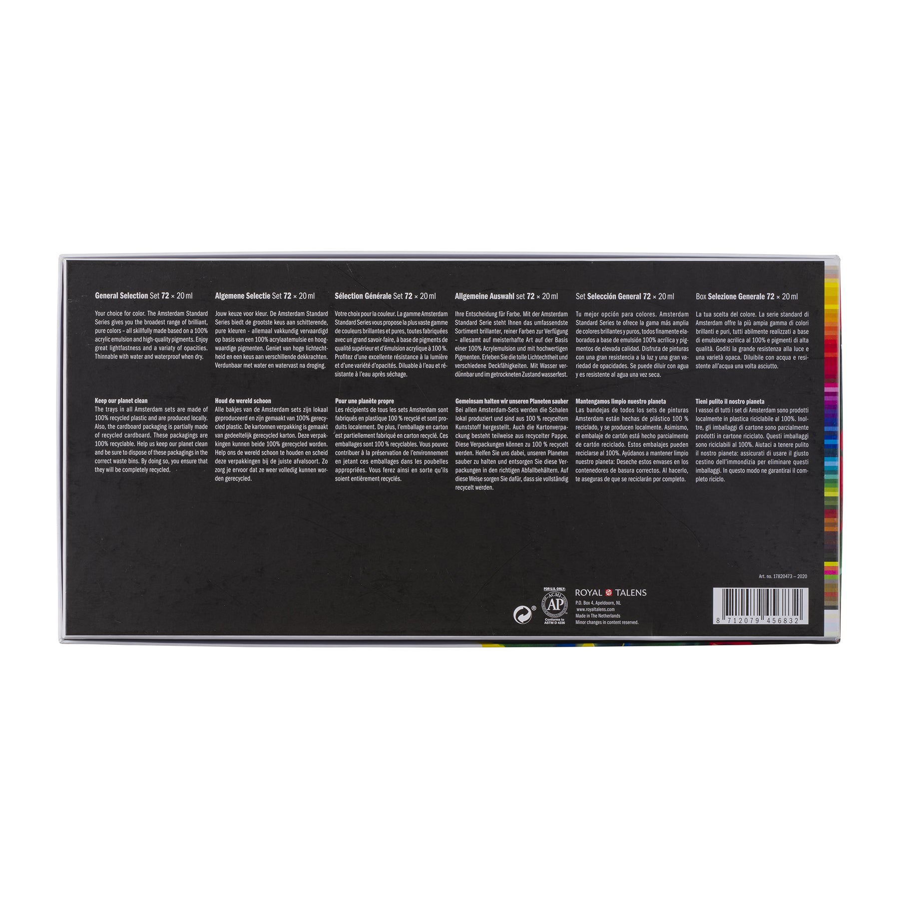 Standard Acrylic General Set, 72 x 20mL