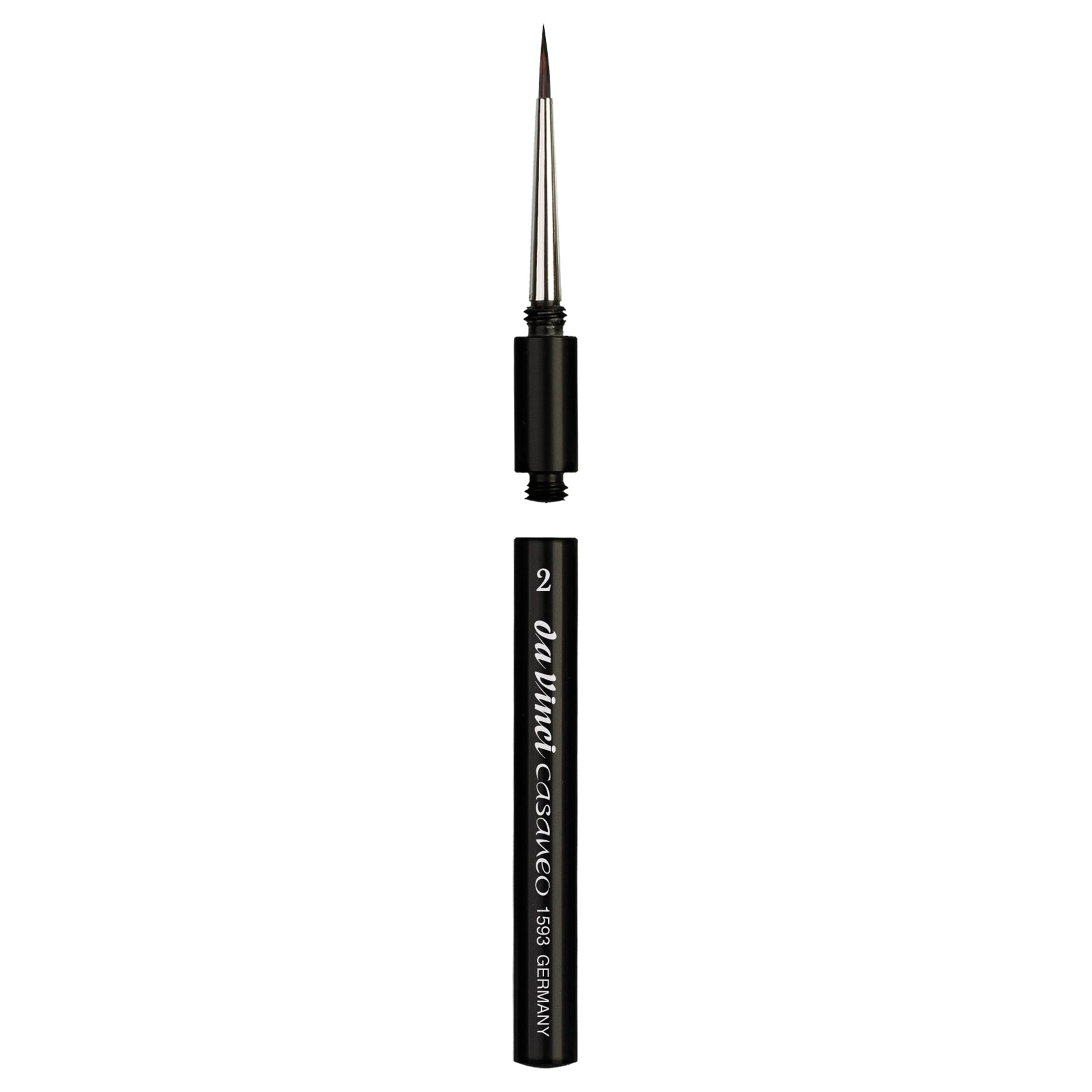 CASANEO Travel Pocket Brush, Extra Soft Synthetic, Watercolor, Round, Series 1593TP, Size 2