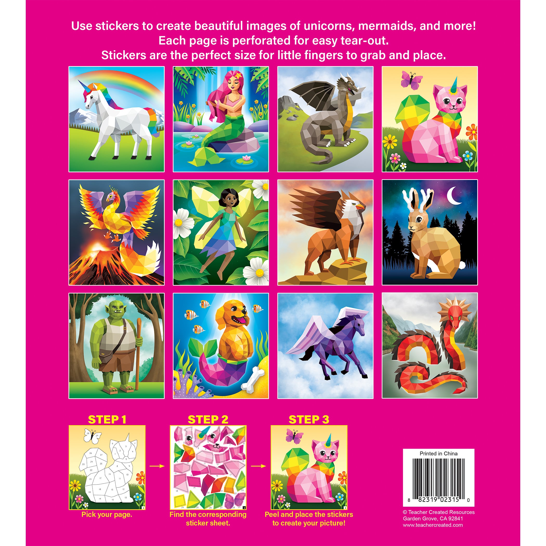 Magical Creatures Modern Mosaics Stick to the Numbers