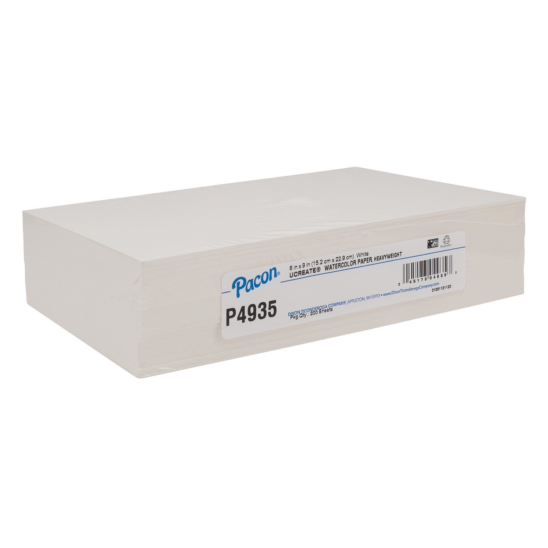 Watercolor Paper, White, 90 lb., 6" x 9", 200 Sheets