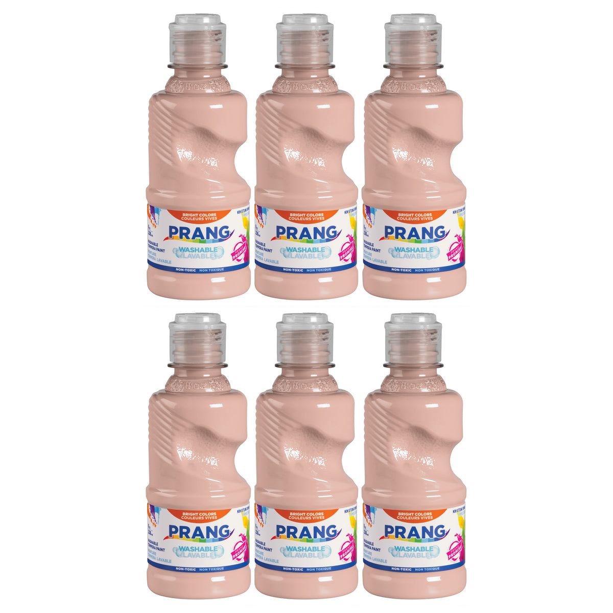 (6 EA) TEMPERA PAINT WASH 8OZ PEACH