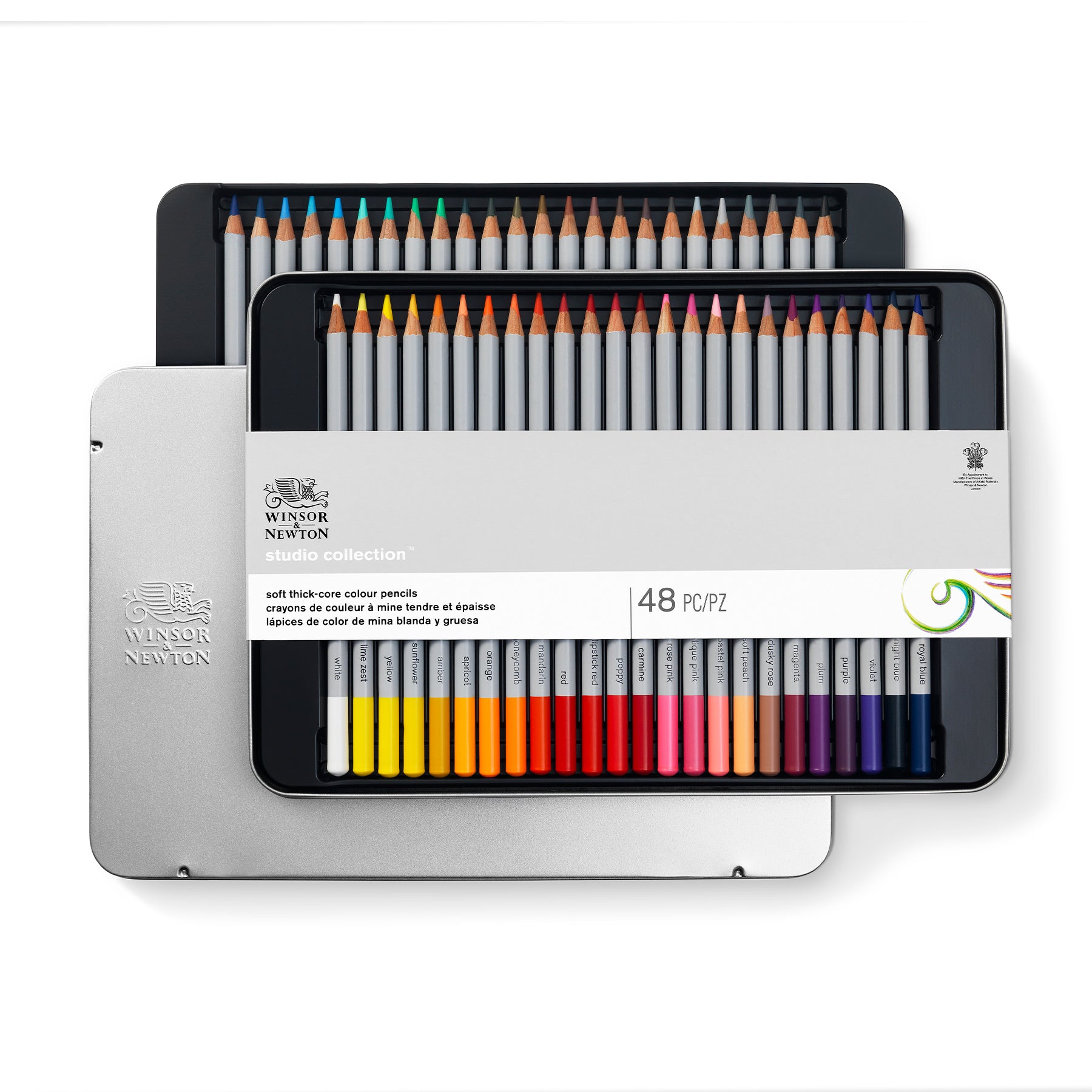 WN Studio Collection Colour Pencil Tin - 48pc