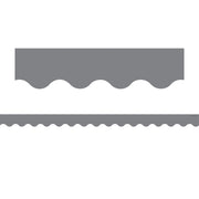 Gray Scalloped Border Trim