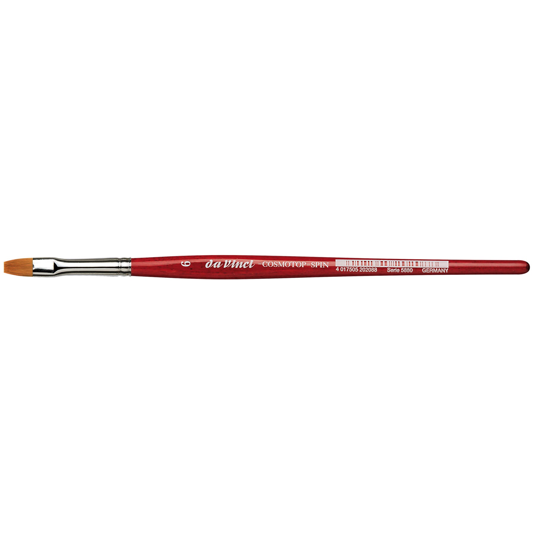 COSMOTOP-SPIN Silkpainting Brush, Synthetic, Watercolor, Flat, Size 6