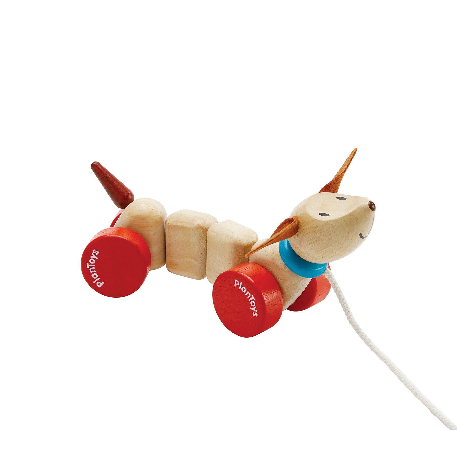 Happy Puppy Wooden Pull Toy