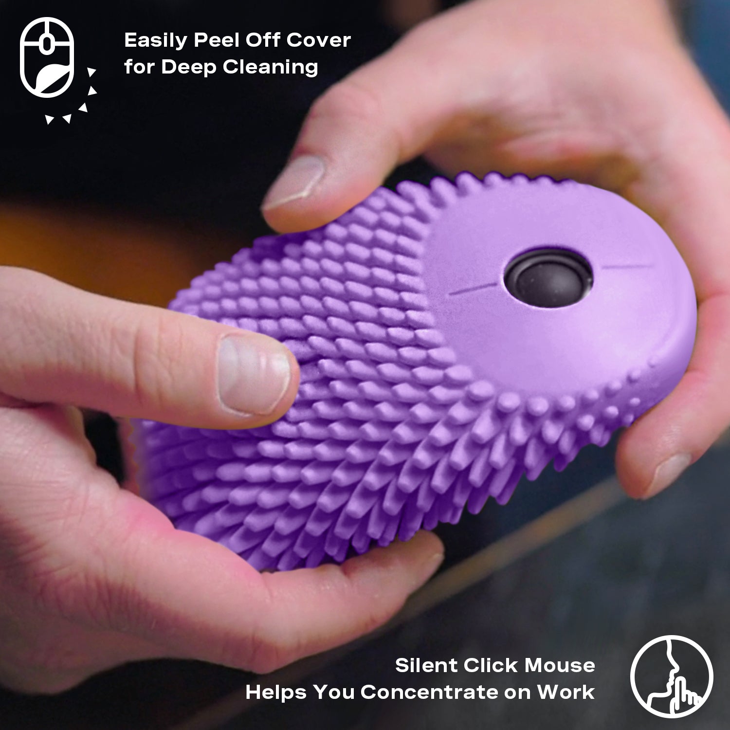 Hoglet Fidget Computer Mouse, Grape