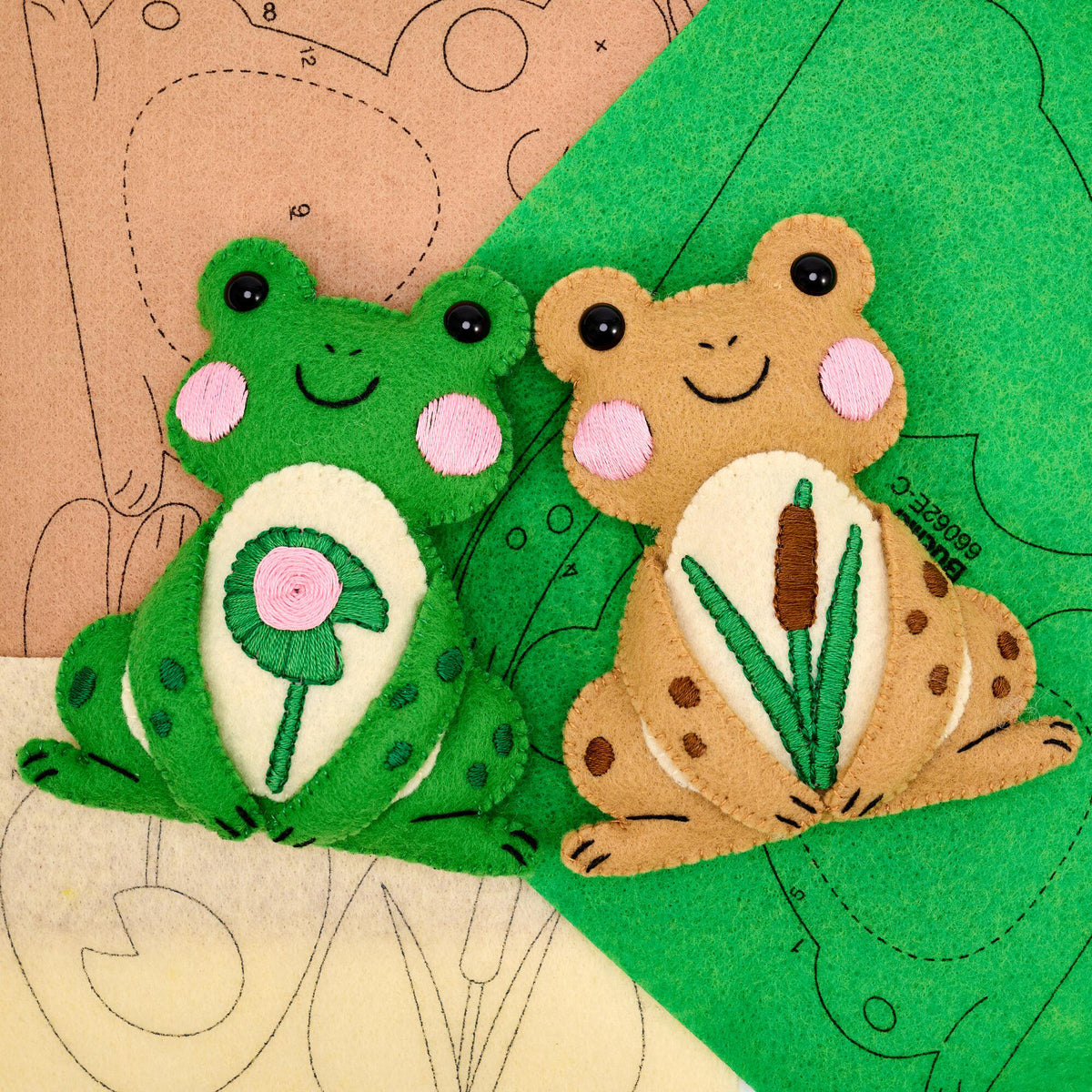 POND PALS FELTIES EMBROIDERY KIT