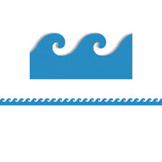 Border - 12 Strips Ea. 3"x36" - Blue Waves Die-Cut