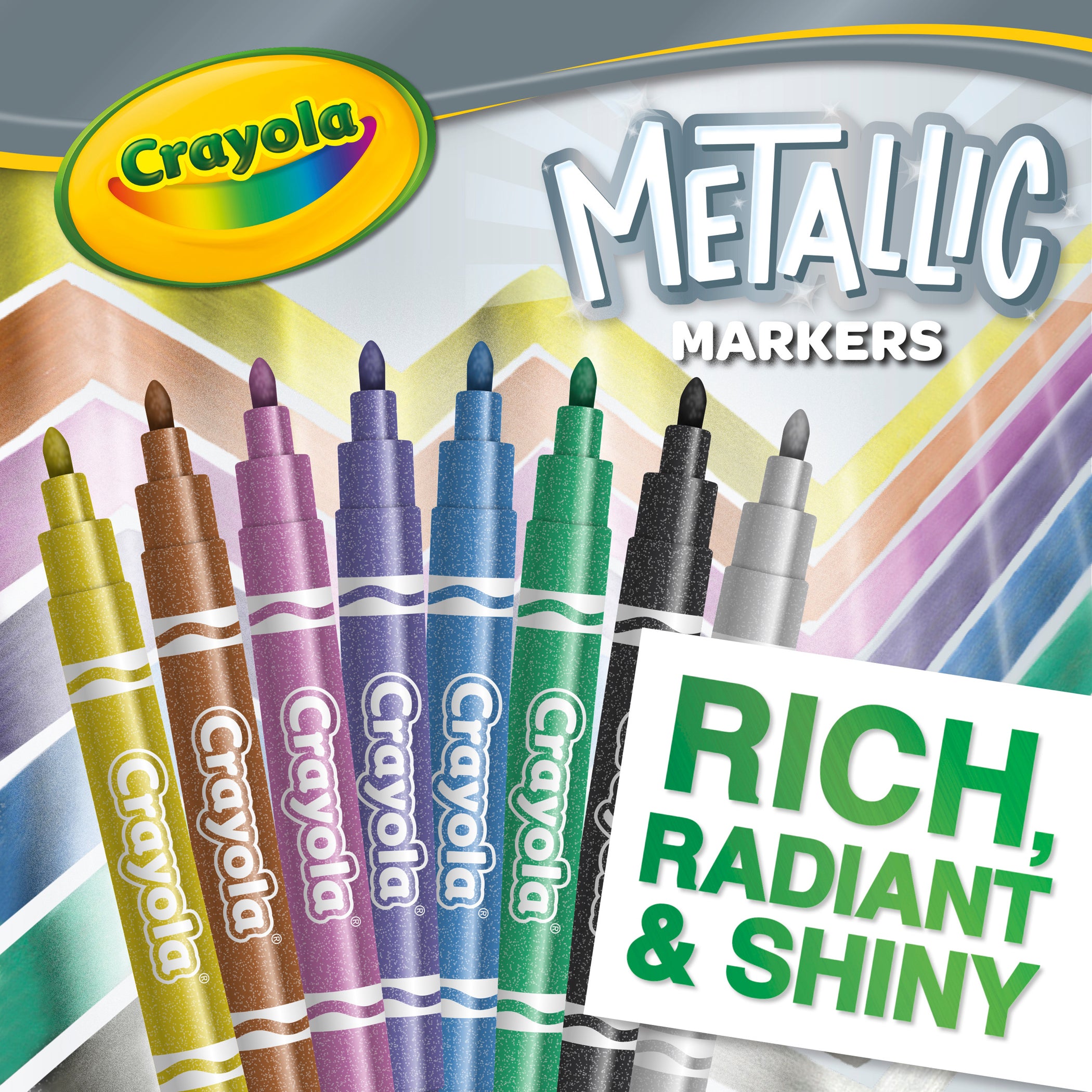 Metallic Markers, Pack of 8
