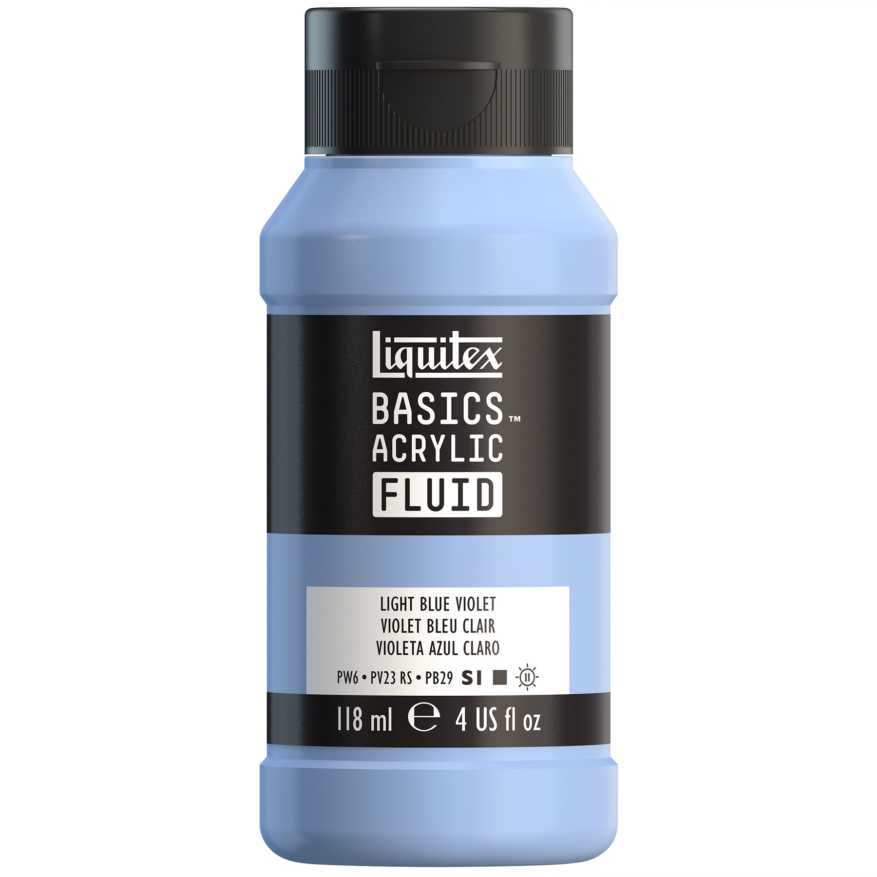 LQ BASICS Acrylic Fluid 118ml Bottle -  Light Blue Violet