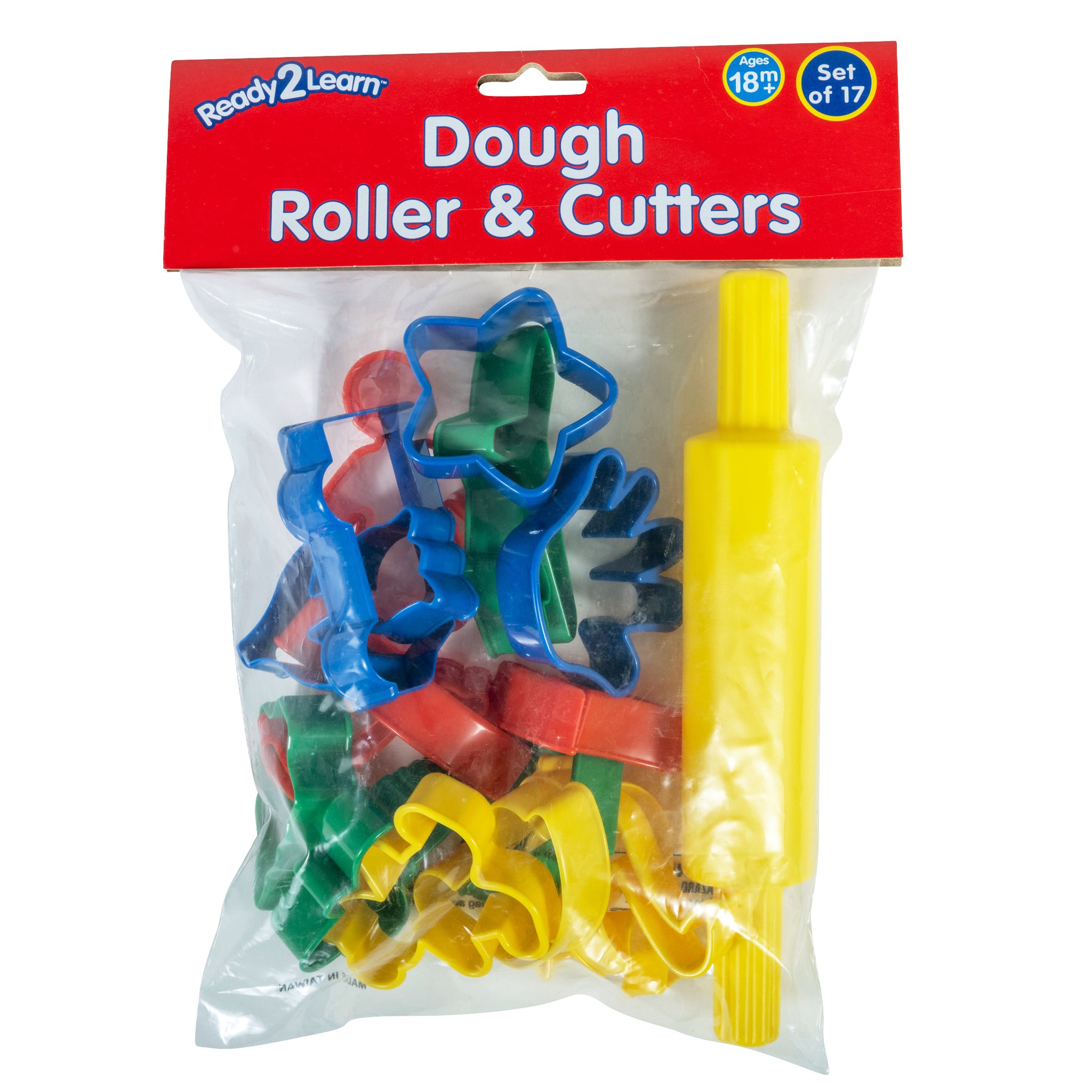 Dough Roller & Cutters, 17 Per Set, 3 Sets