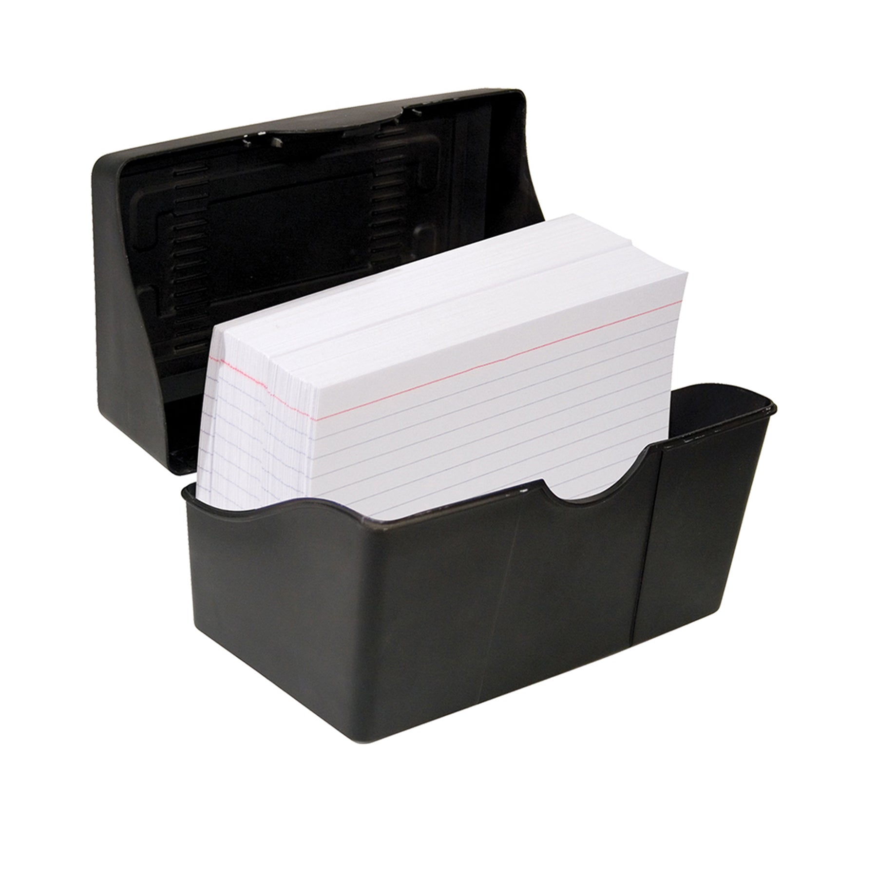 Black Index Card Holder, 5" x 8"