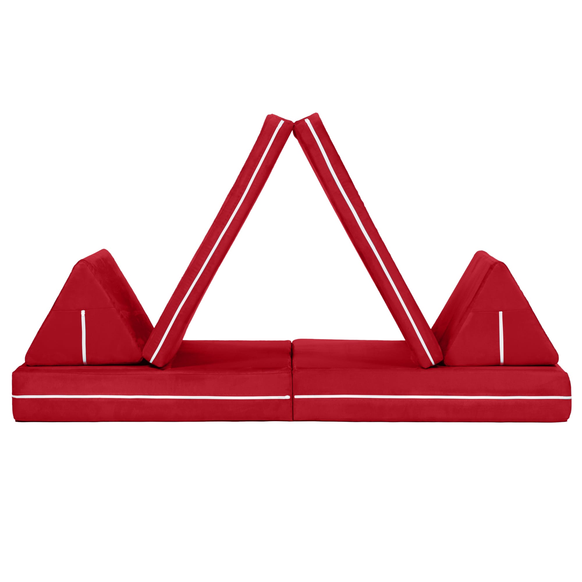 Jaxx Zipline Playscape Imaginative Furniture Playset for Creative Kids, Original Set, Cherry
