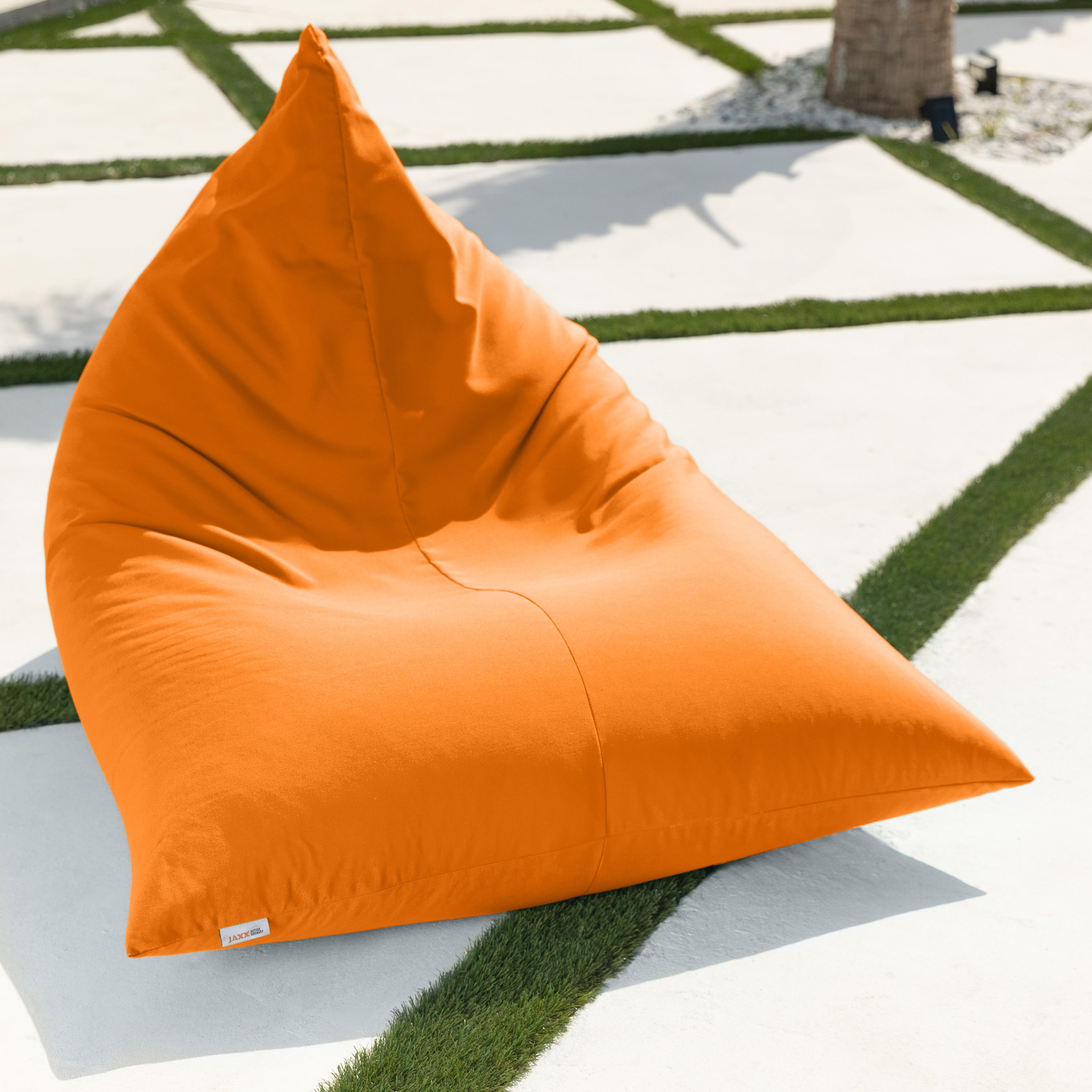 Jaxx Twist Outdoor Bean Bag Chair, Tangerine