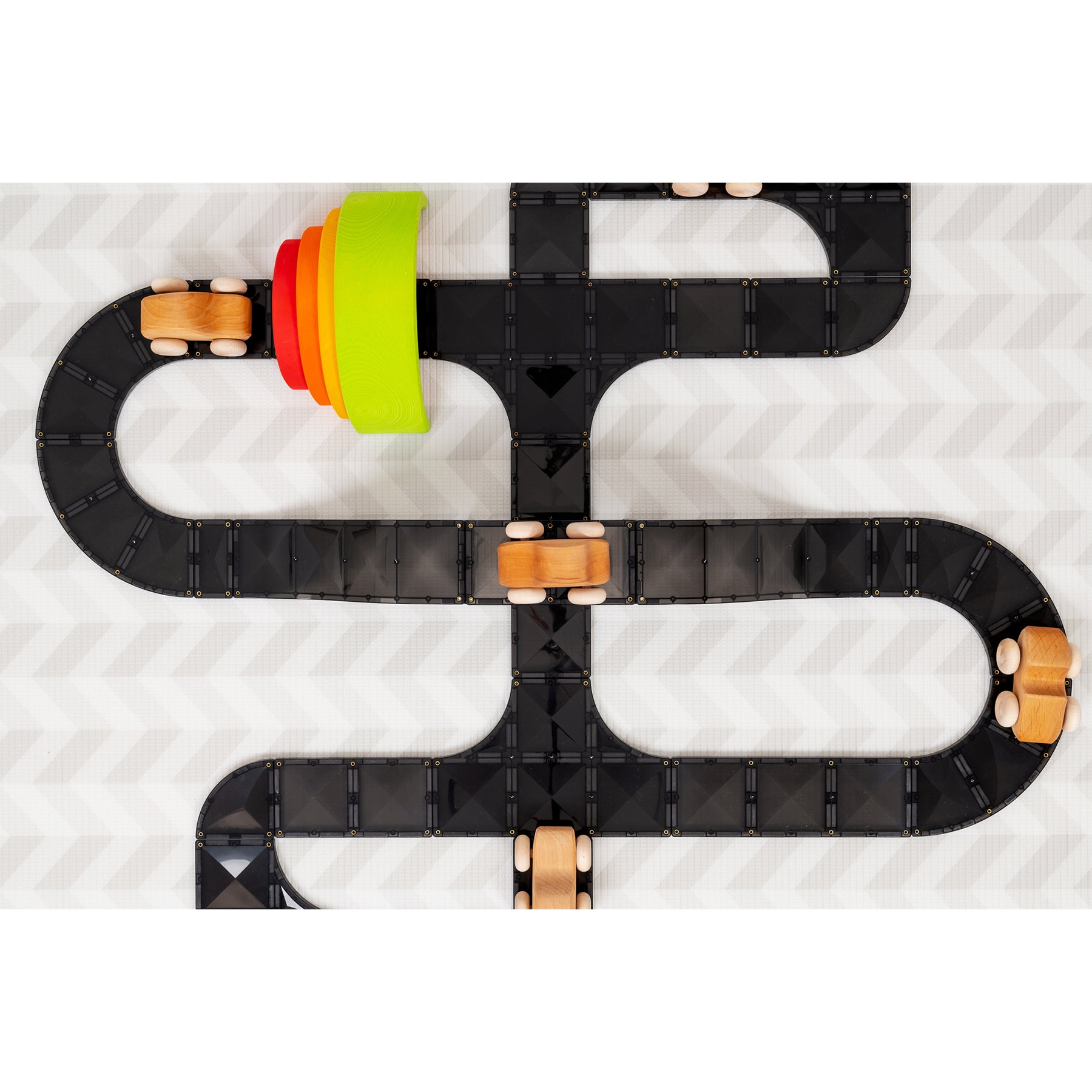 Magnetic Tiles Creative Roads Pack, 48 Pieces