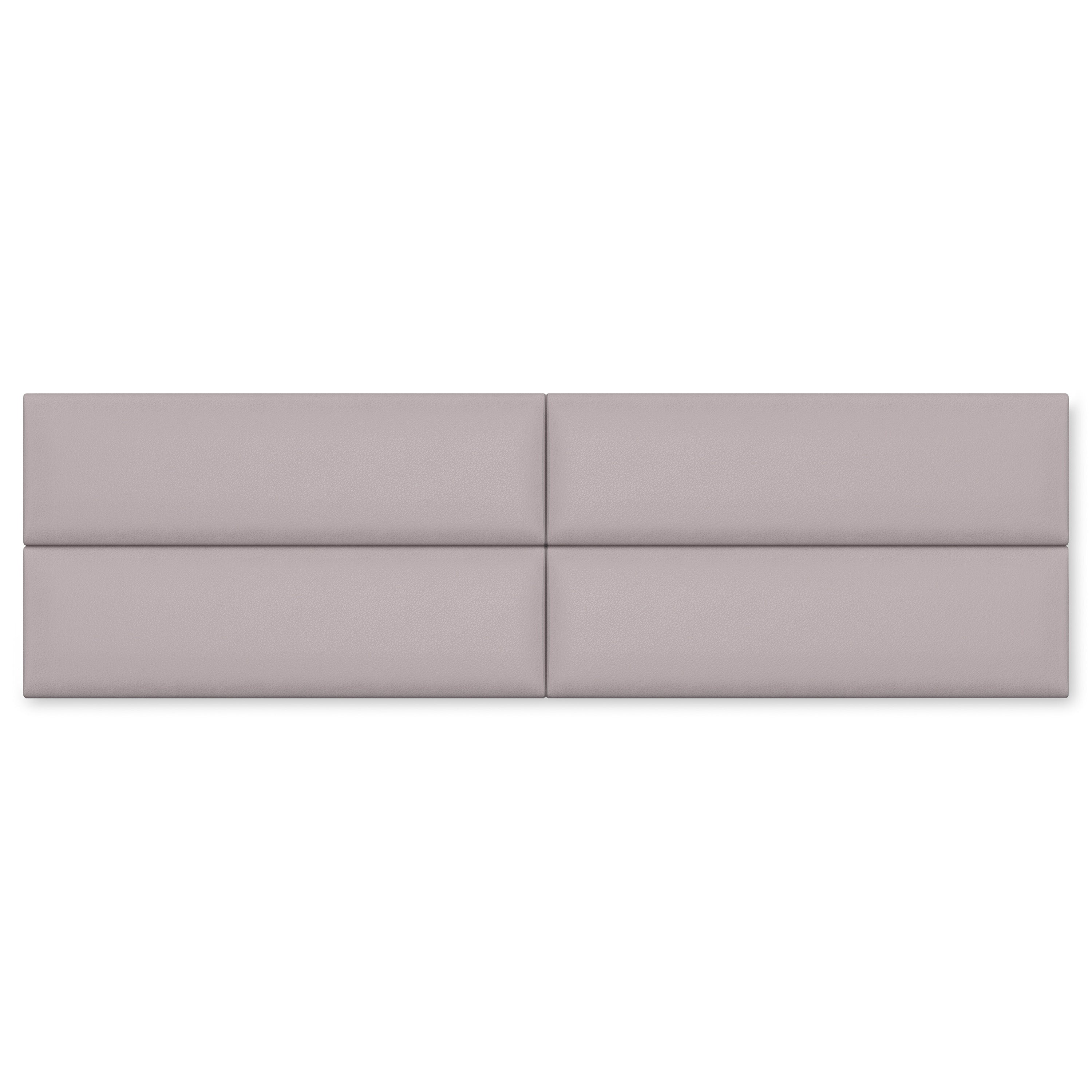 Jaxx Panelist Modern Padded Headboard – Set of 4 Wall Mounted Panels (Each 11.25" x 38") - King, Vegan Leather, Deep Blue