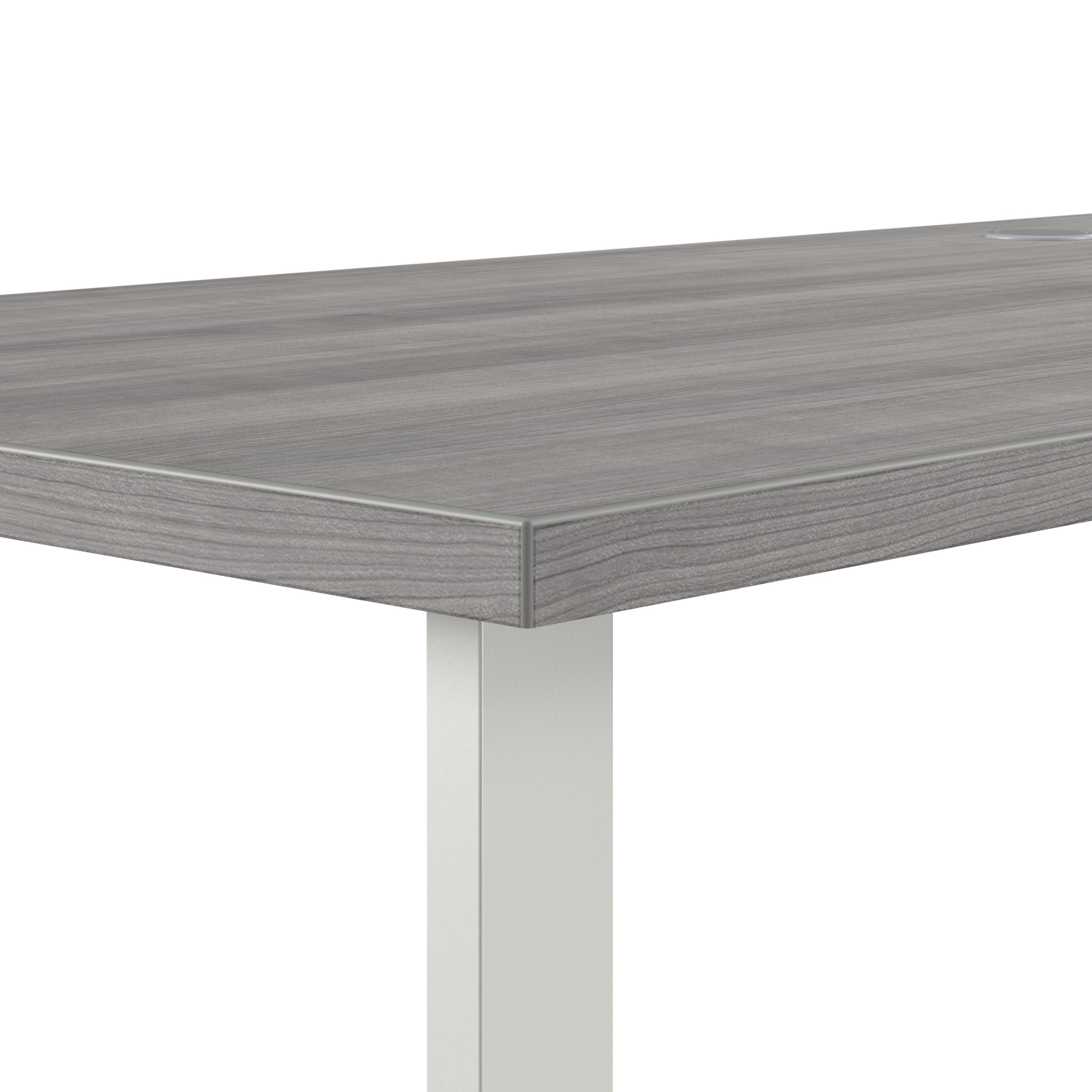 Bush Home Hustle 48W x 24D Computer Desk and Chair Set in Platinum Gray - 47.59" Width x 23.34" Depth x 30.07" Height