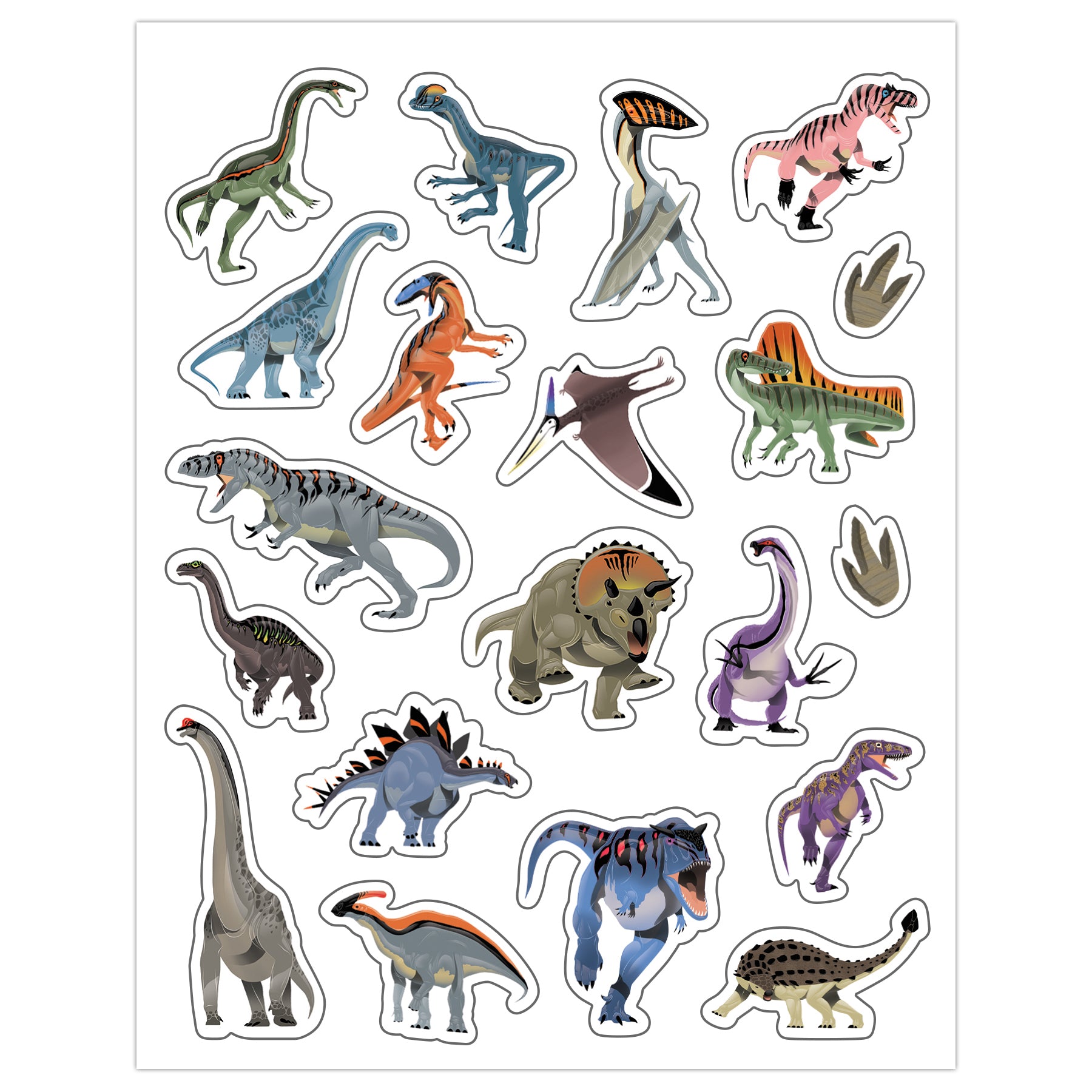 Dinosaurs Stickers, Pack of 120