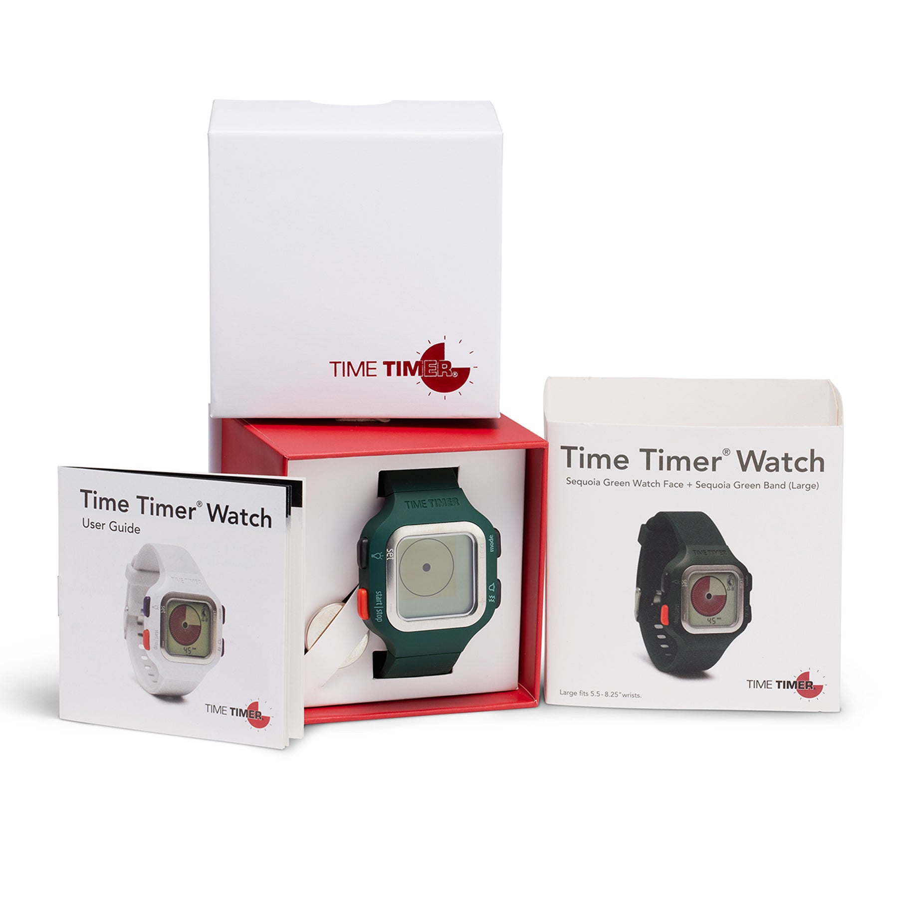 Time Timer Watch, Large, Sequoia Green