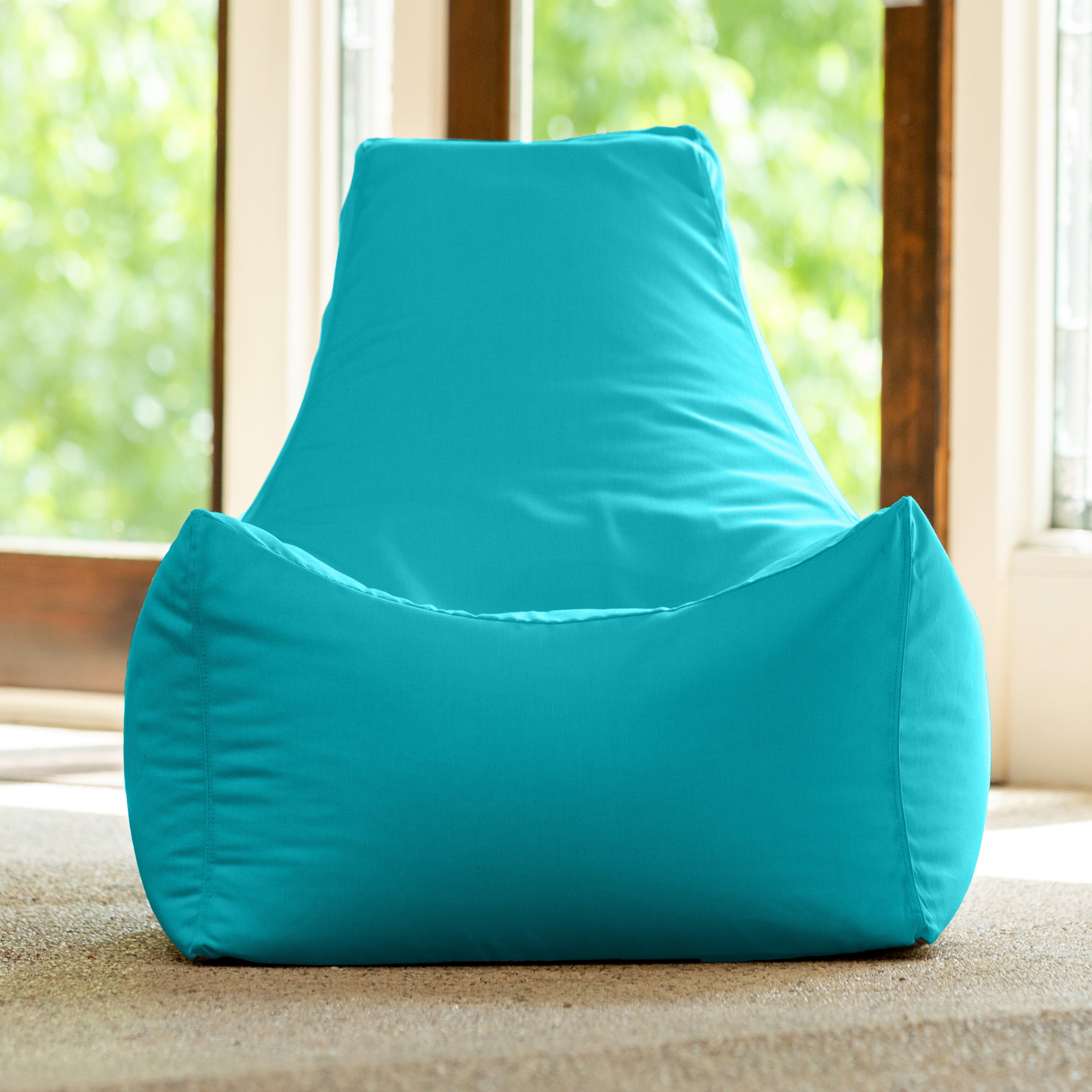 Jaxx Juniper Outdoor Bean Bag Patio Chair & Poolside Lounge, Cancun Blue
