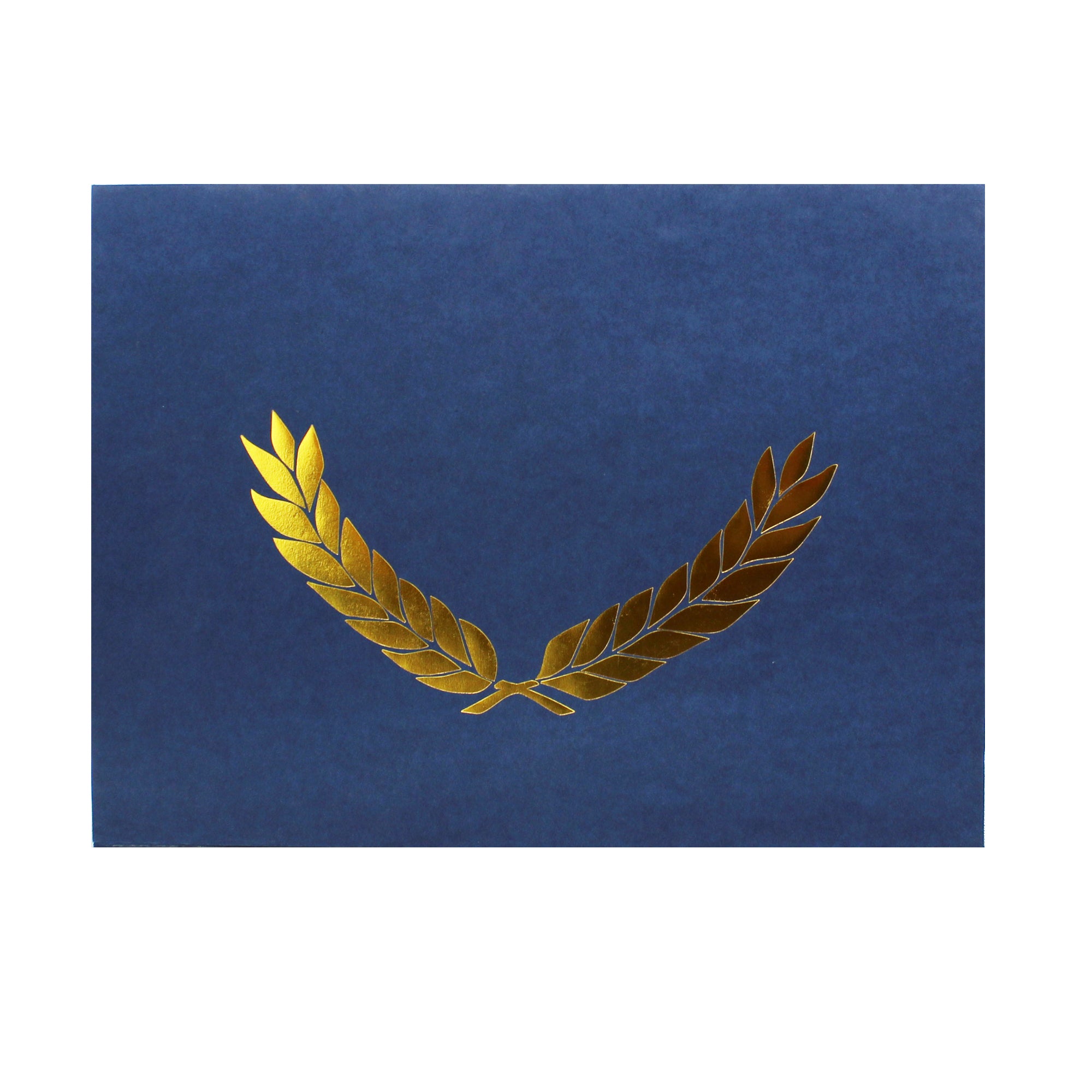 Embossed Certificate Folder, Blue, Pack of 30
