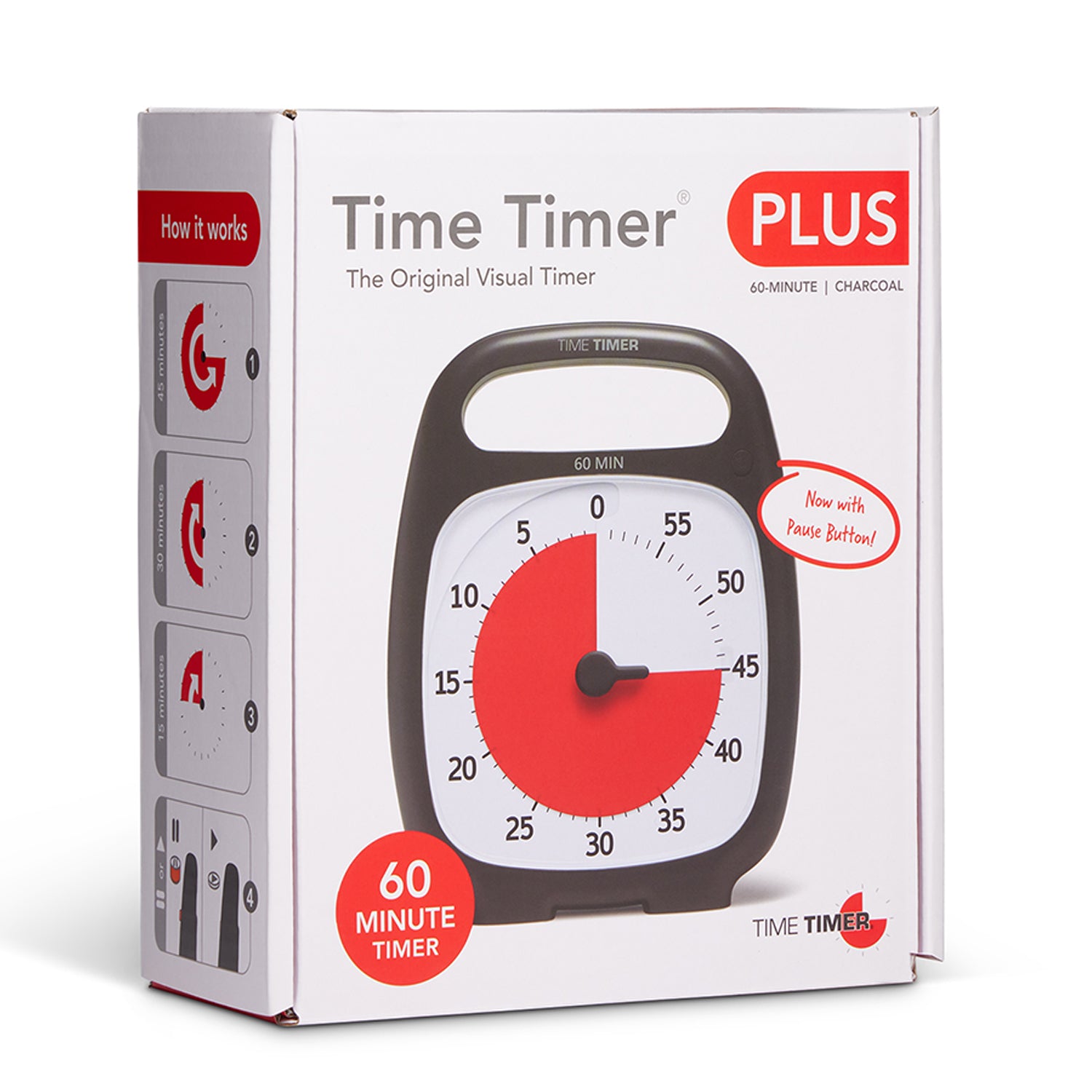 PLUS®, 60 Minute Timer, Charcoal