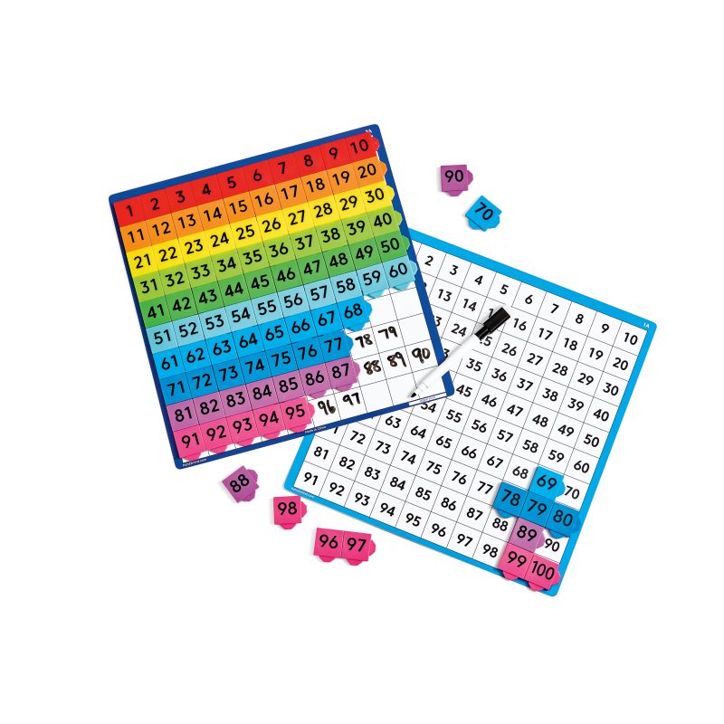 Connecting Color Tiles 100s Board