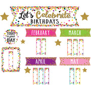 Confetti Let’s Celebrate Birthdays Mini Bulletin Board