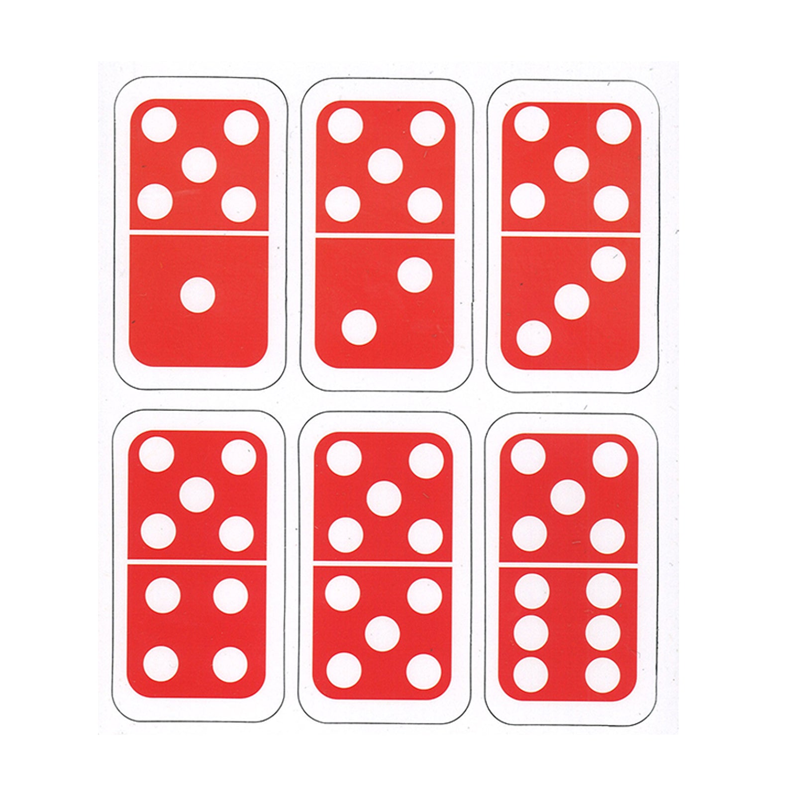 Die-Cut Magnetic Dominoes, 36 Pieces