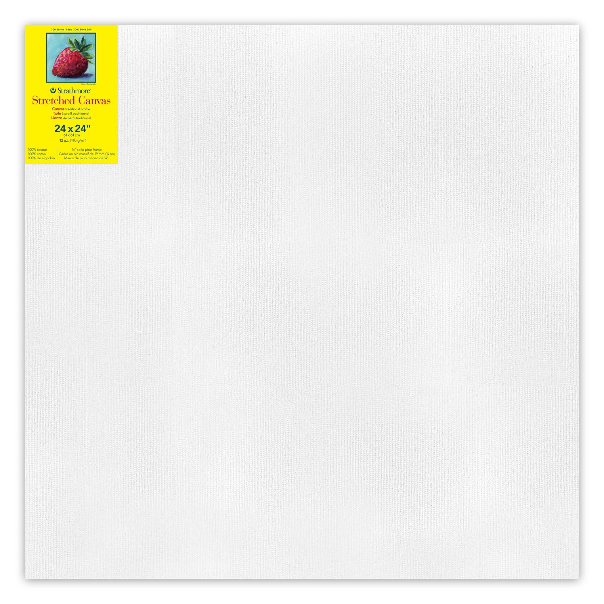 300 Series Traditional Stretched Canvas, 24x24 inch